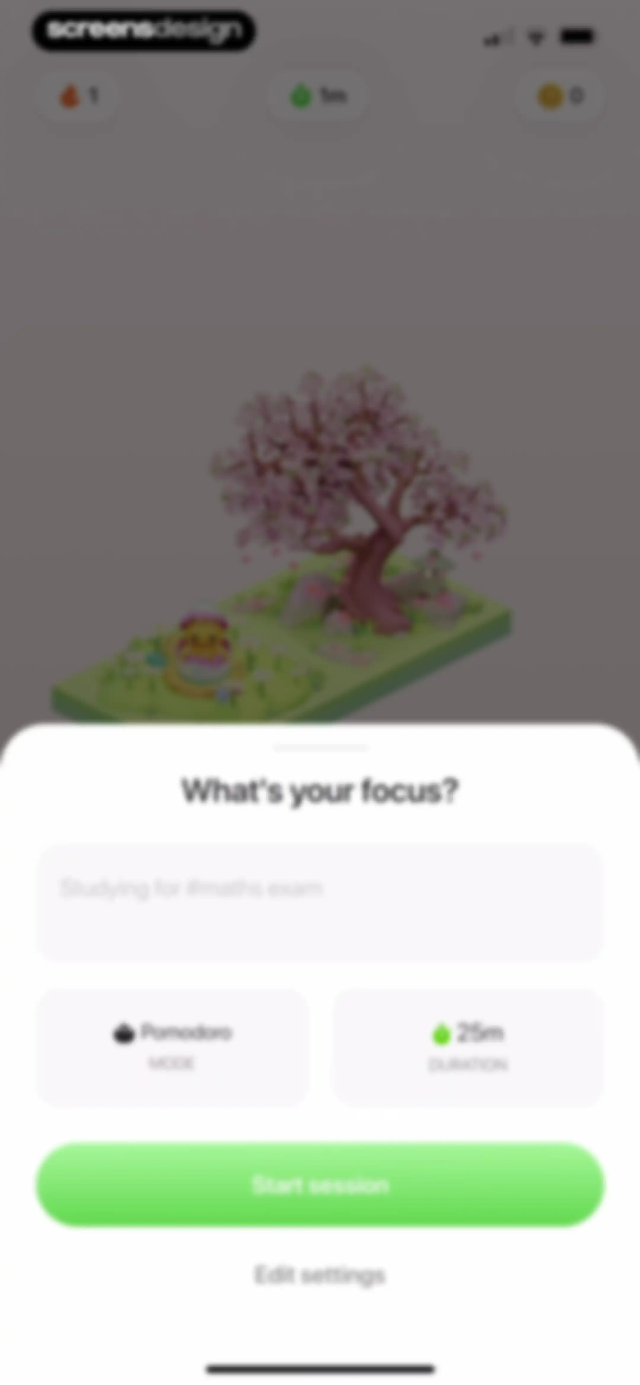 Focus Tree: Timer & Flashcards screen 103