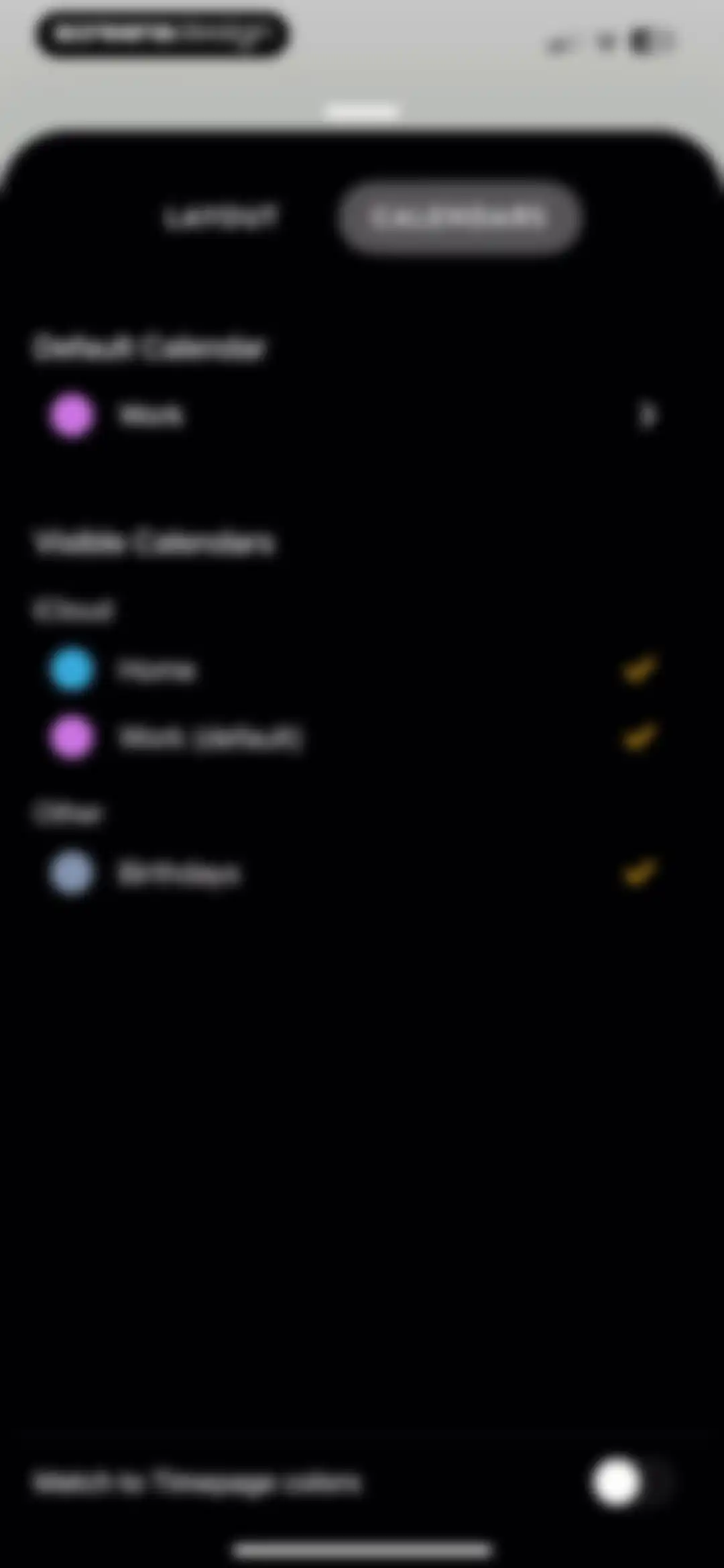 Timepage: Calendar Planner screen 59