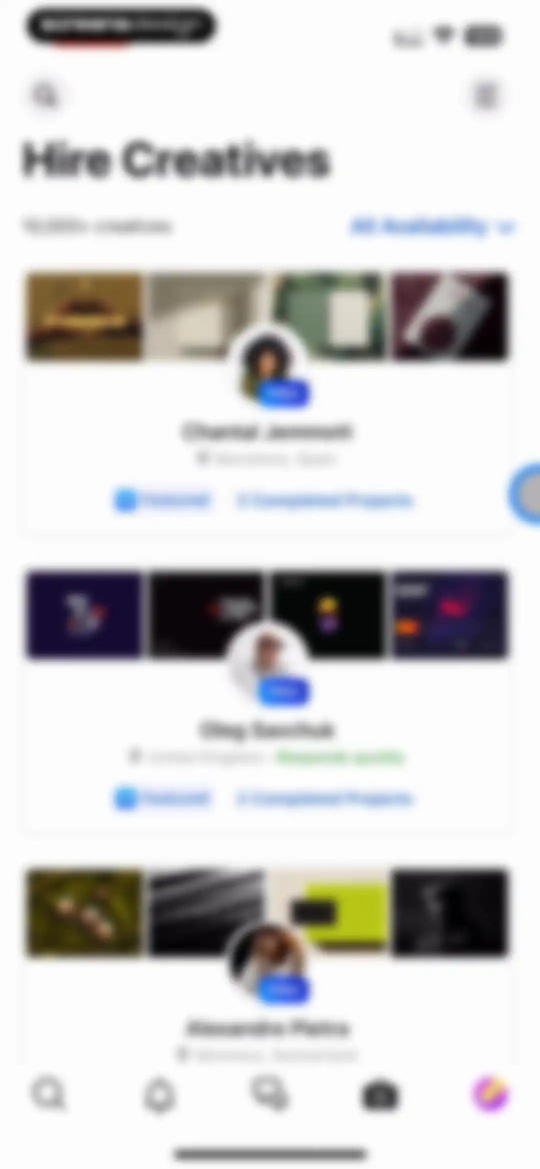 Behance – Creative Portfolios screen 78
