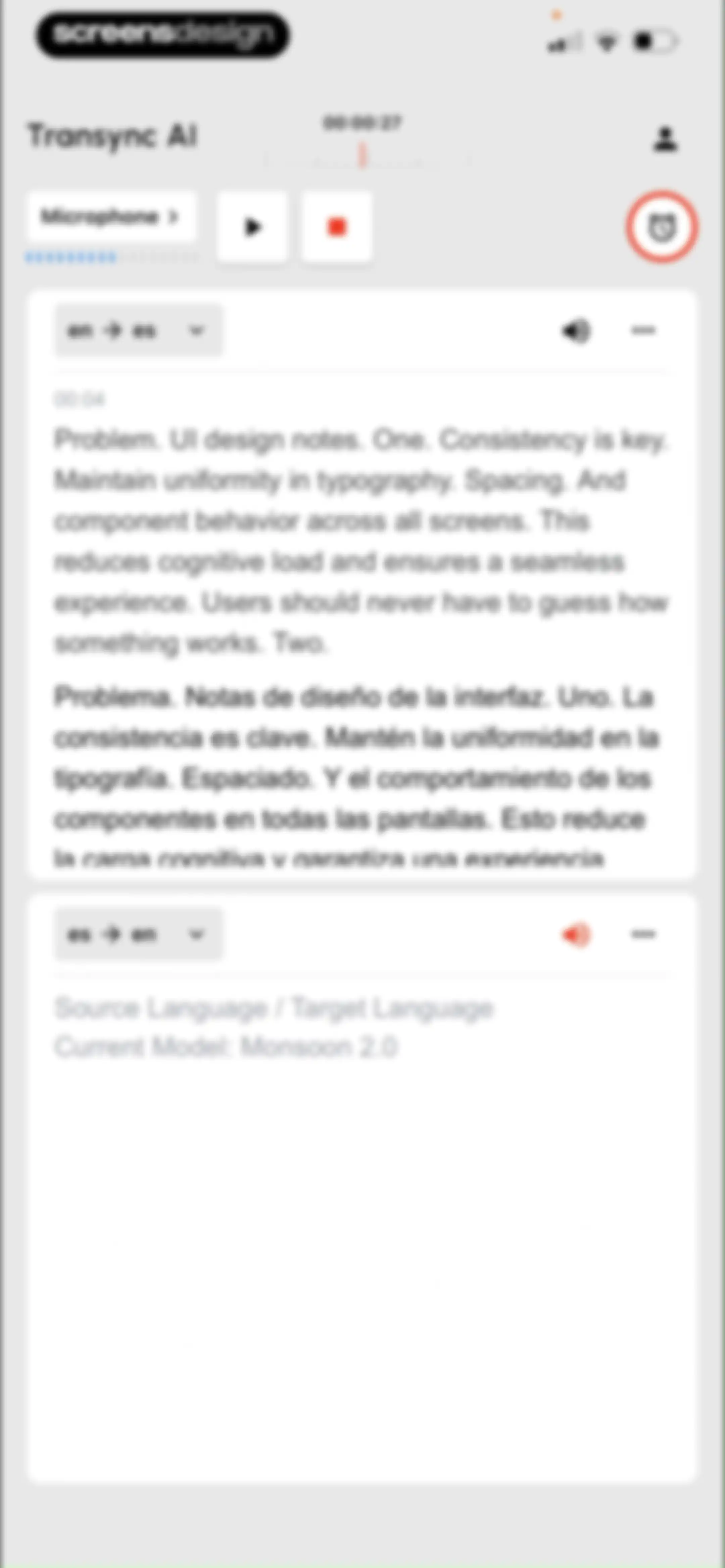 Transync AI - Translator screen 25