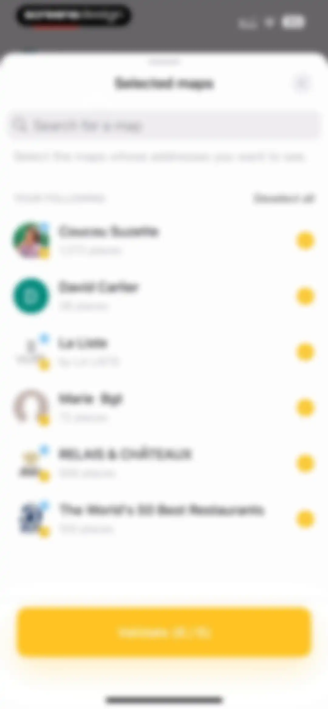 Mapstr – Save & Follow Places screen 91