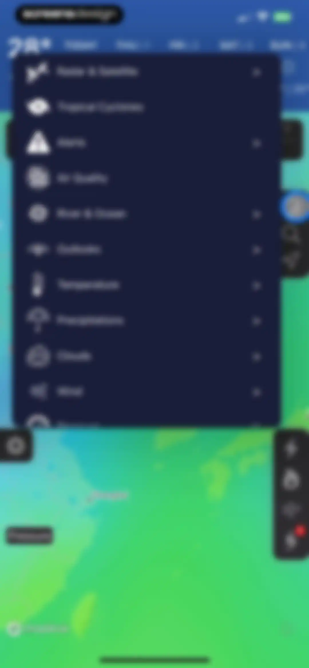 NOAA Radar & Weather Forecast screen 30