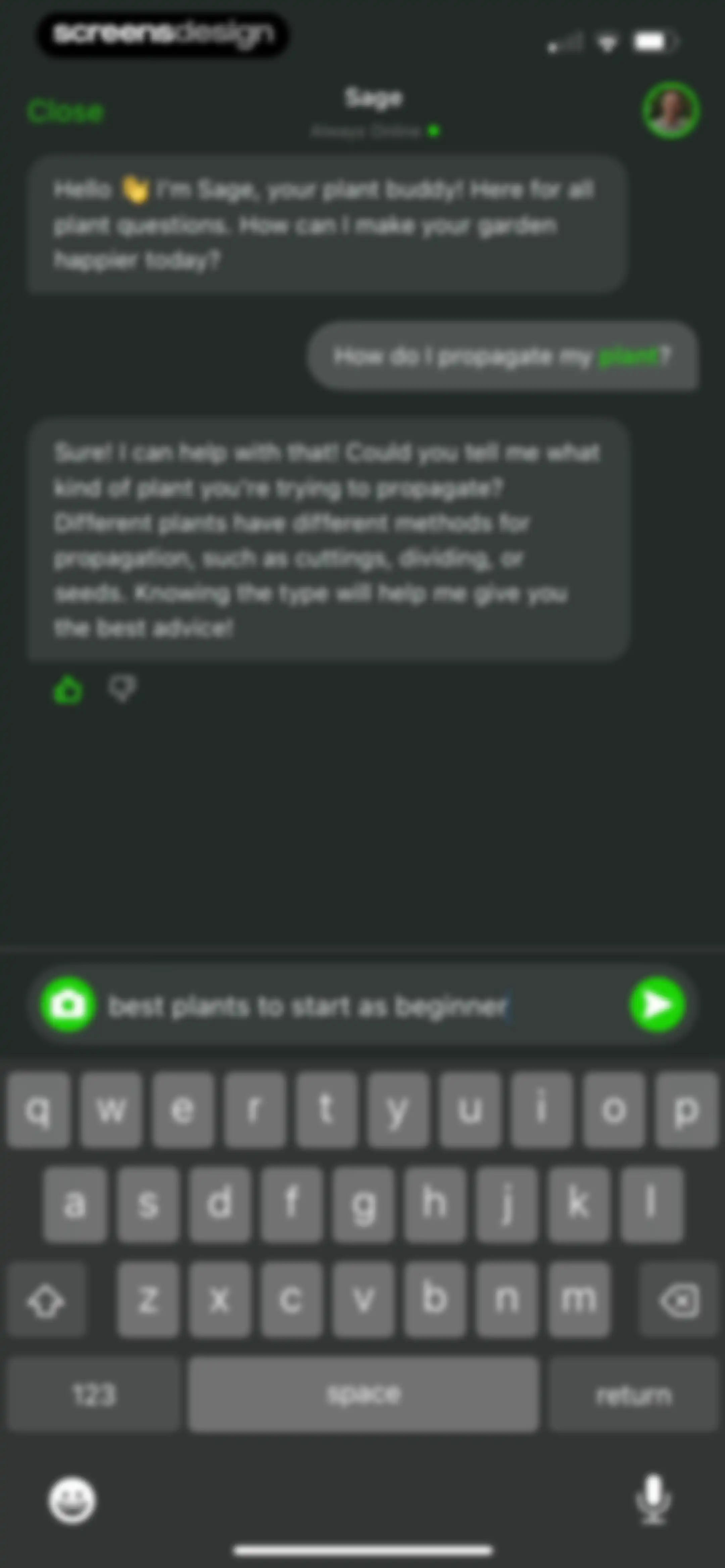 Plant Identifier & Care App screen 84