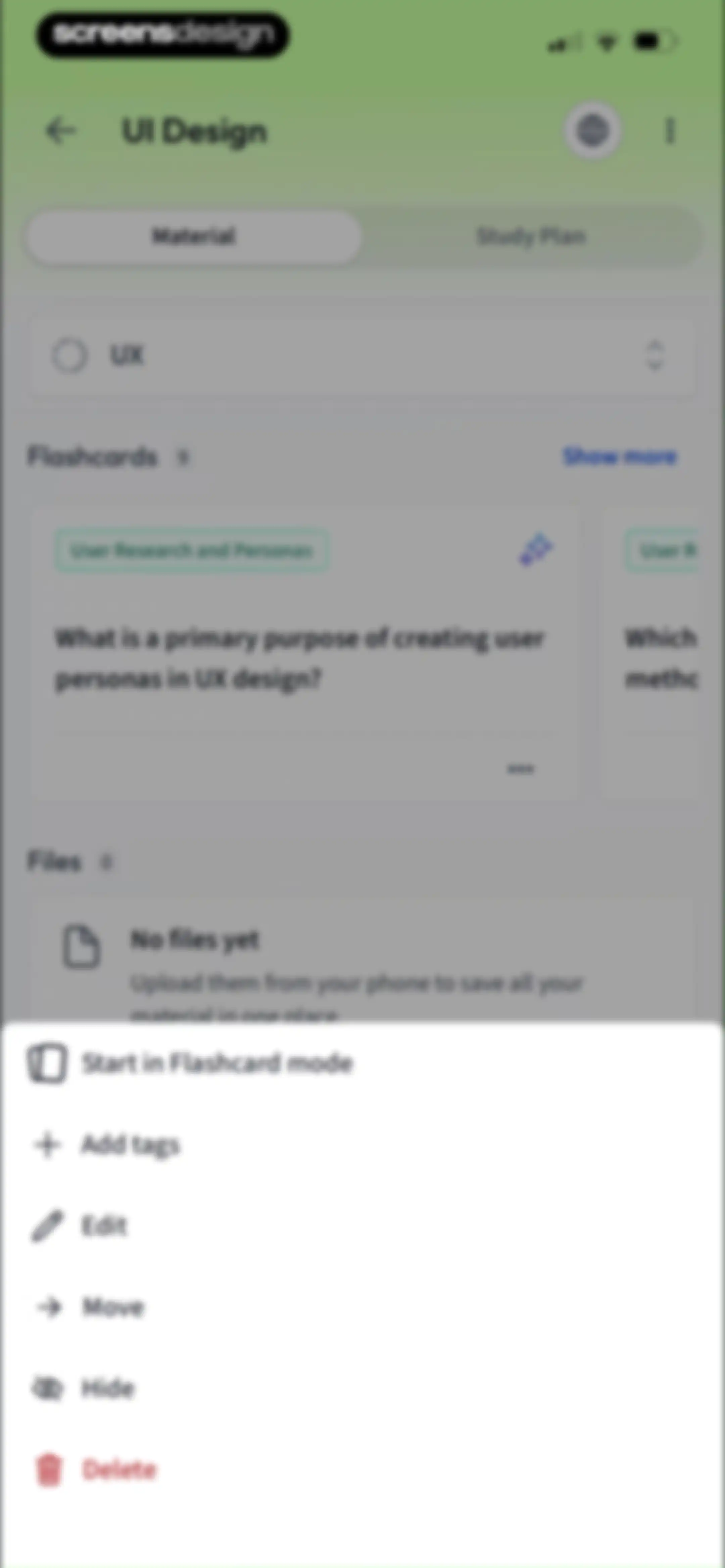 Vaia: AI Flashcards. Study App screen 121