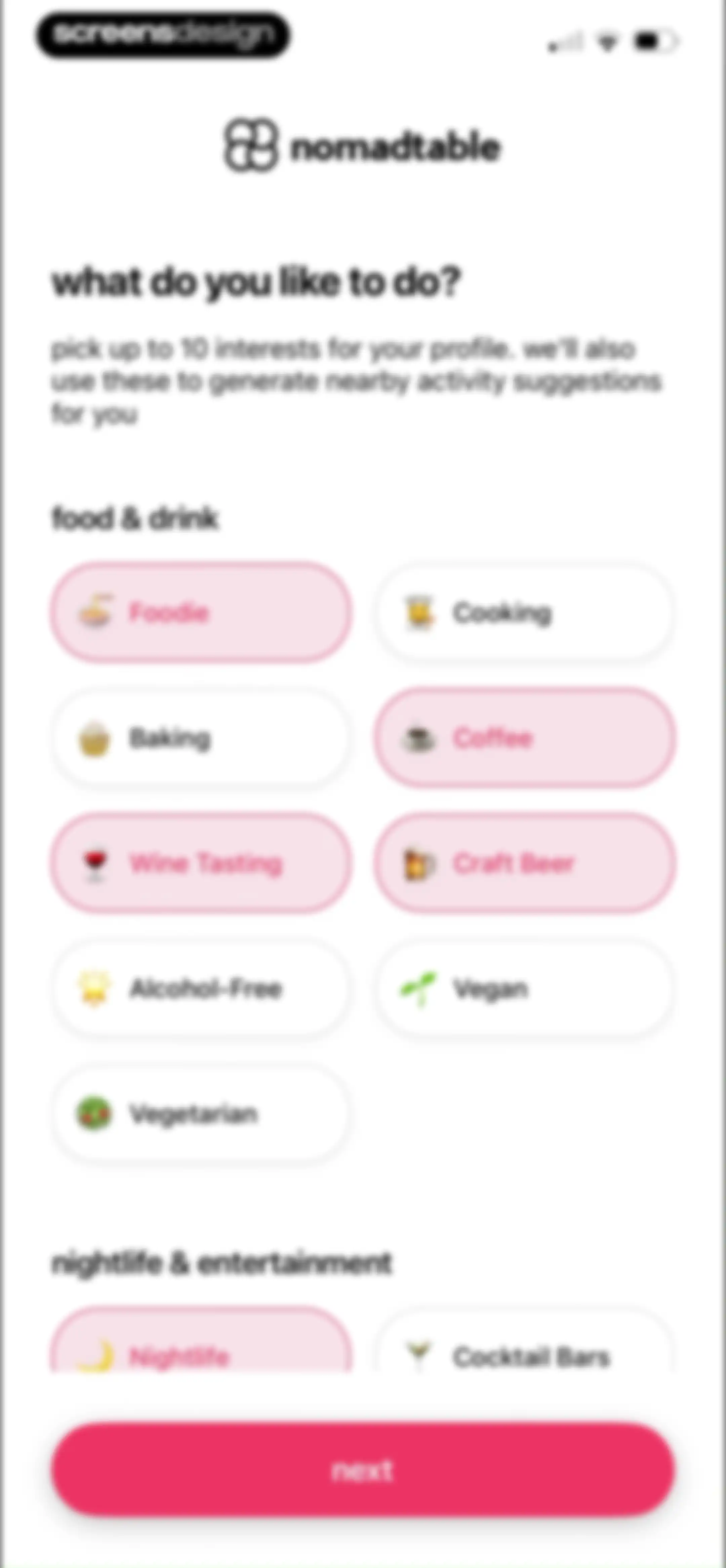 nomadtable: travel friends screen 21