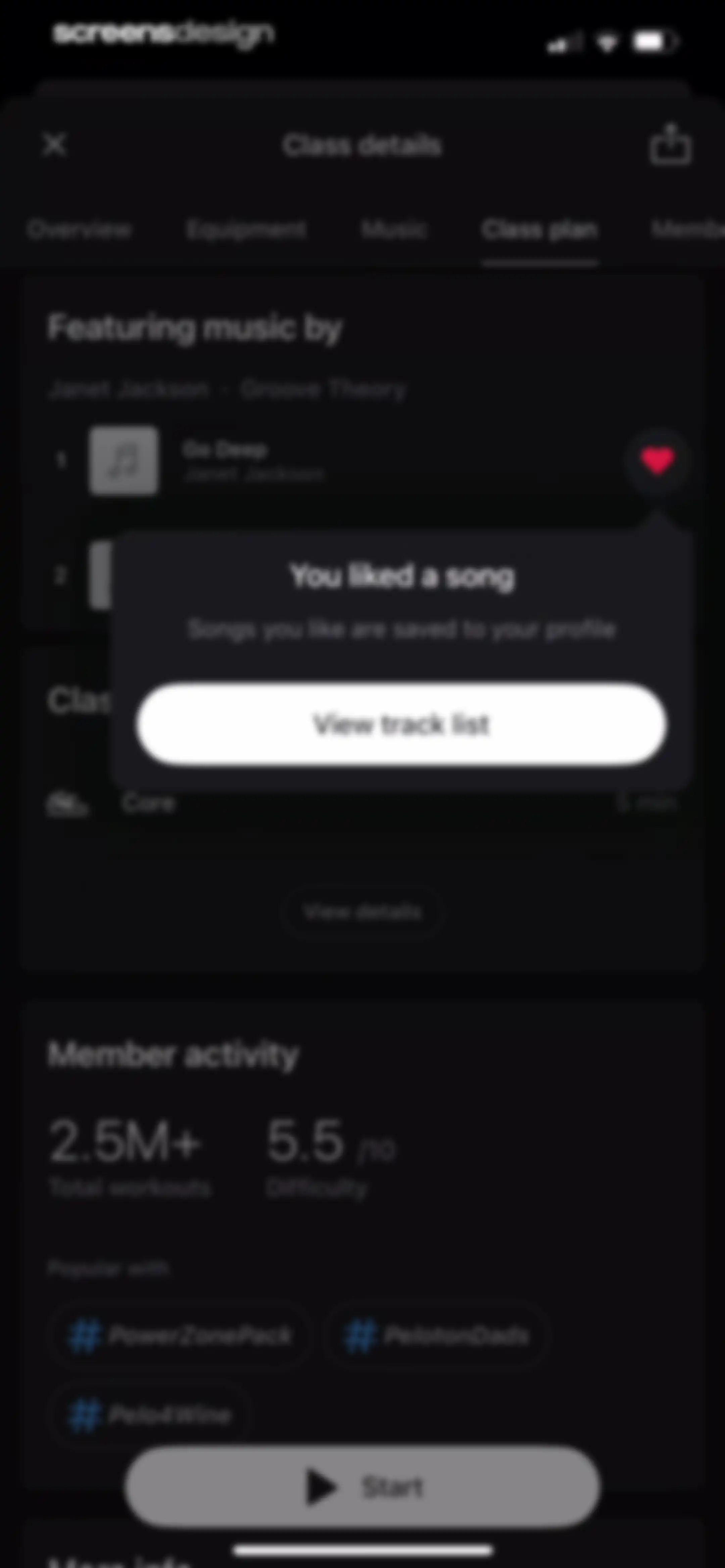 Peloton: Fitness & Workouts screen 57