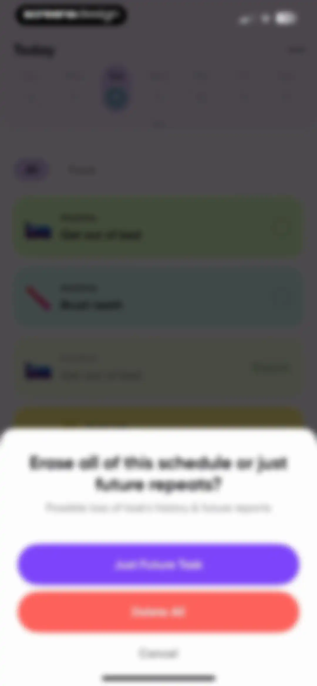 Me+ Lifestyle Routine screen 84