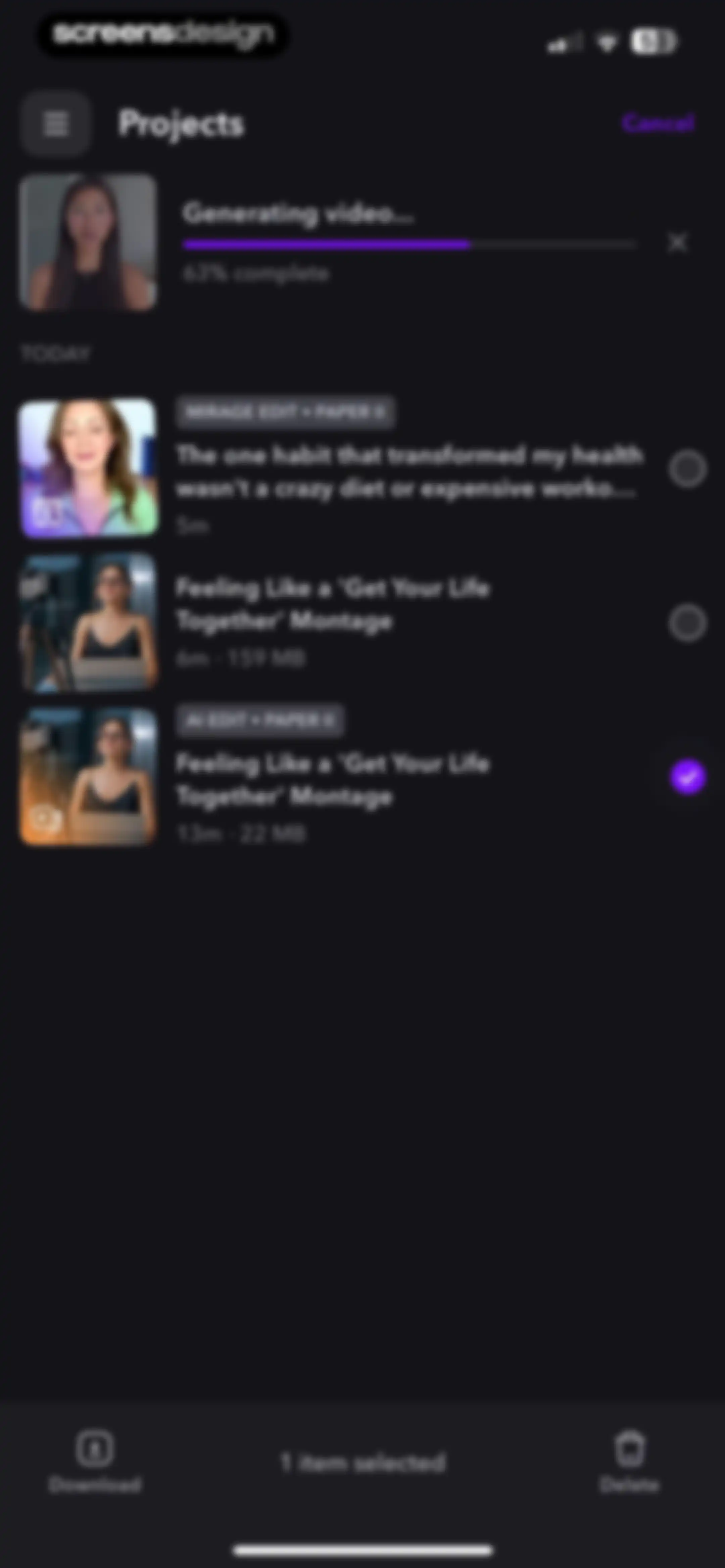Captions: AI Edits Your Video screen 144