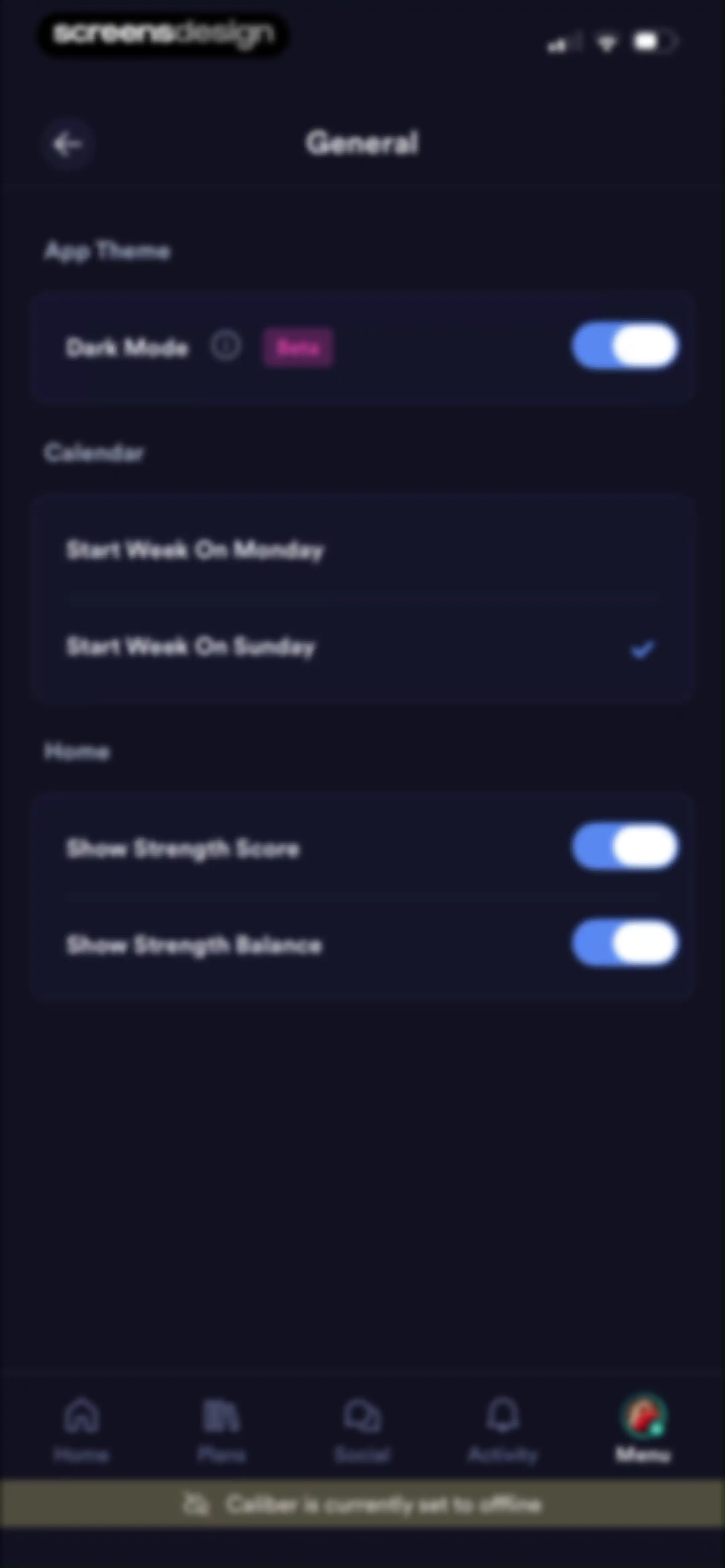 Caliber: Strength Training screen 192