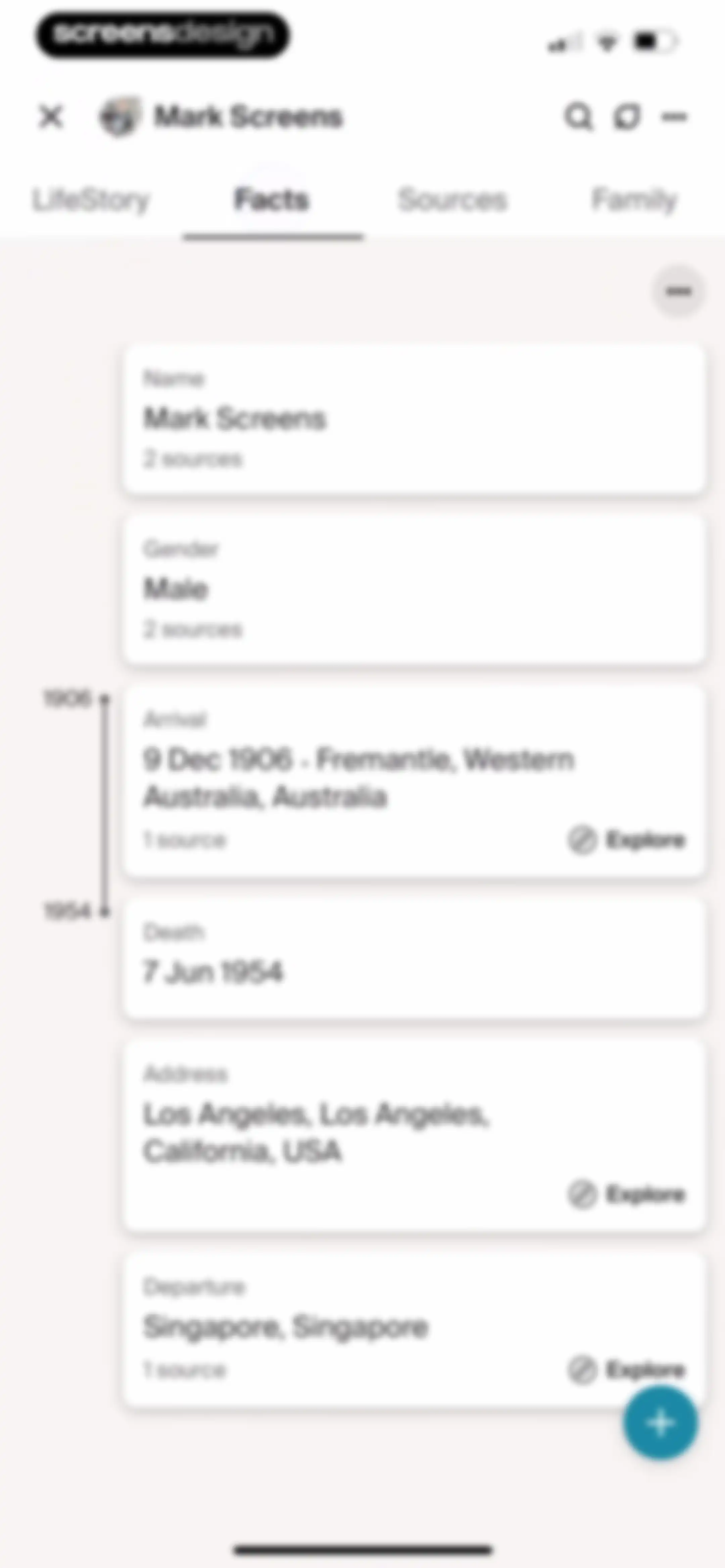 Ancestry: Family History & DNA screen 113