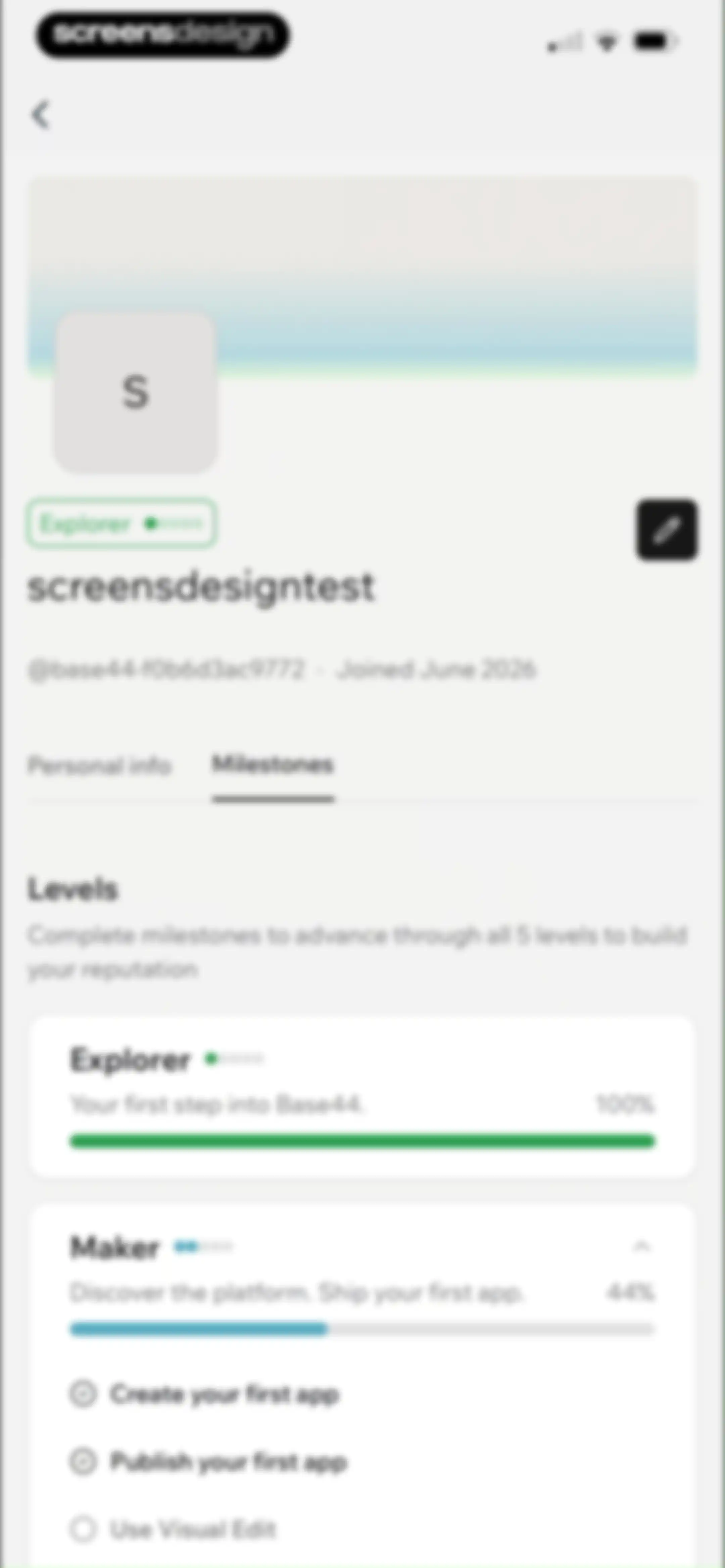 Base44: Build with AI screen 134