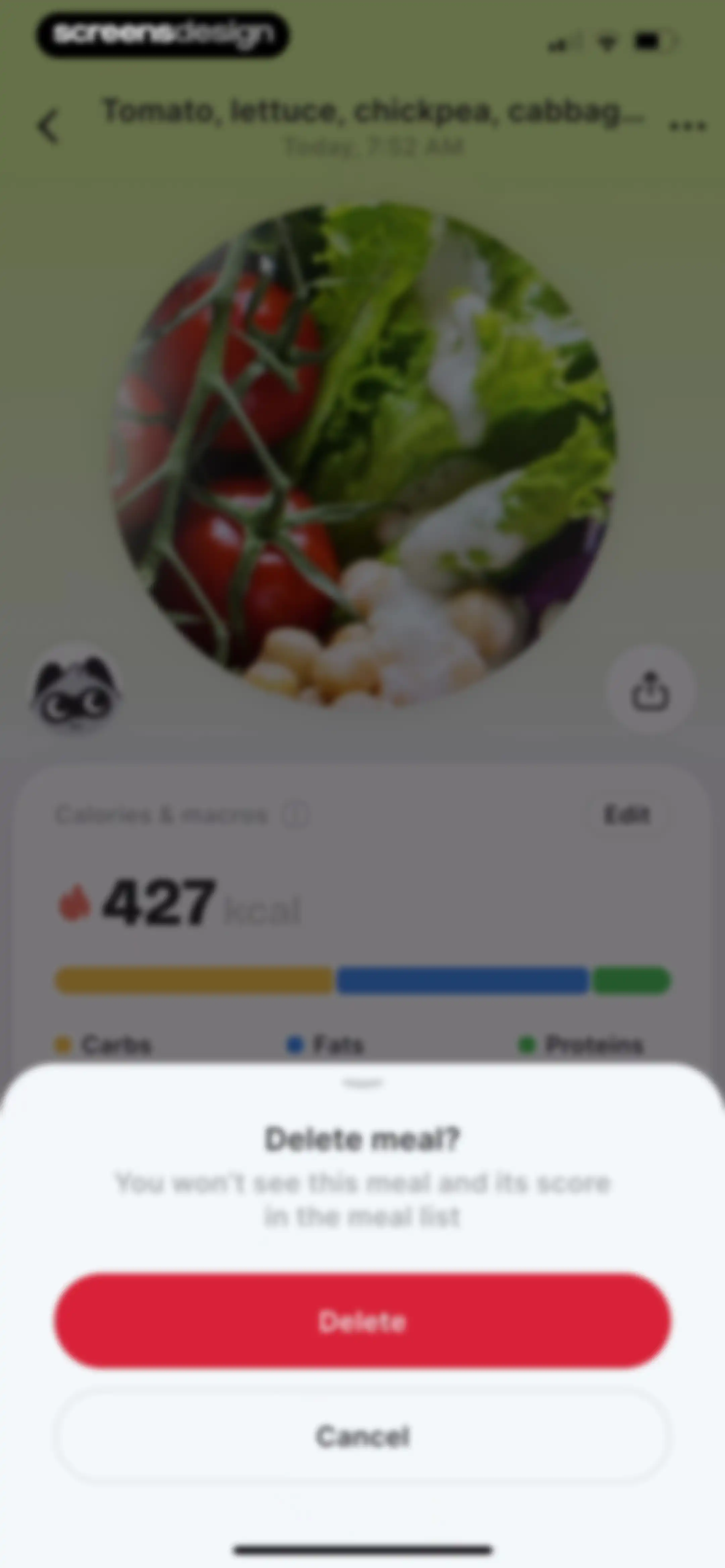 BitePal: Food Calorie Tracker screen 123