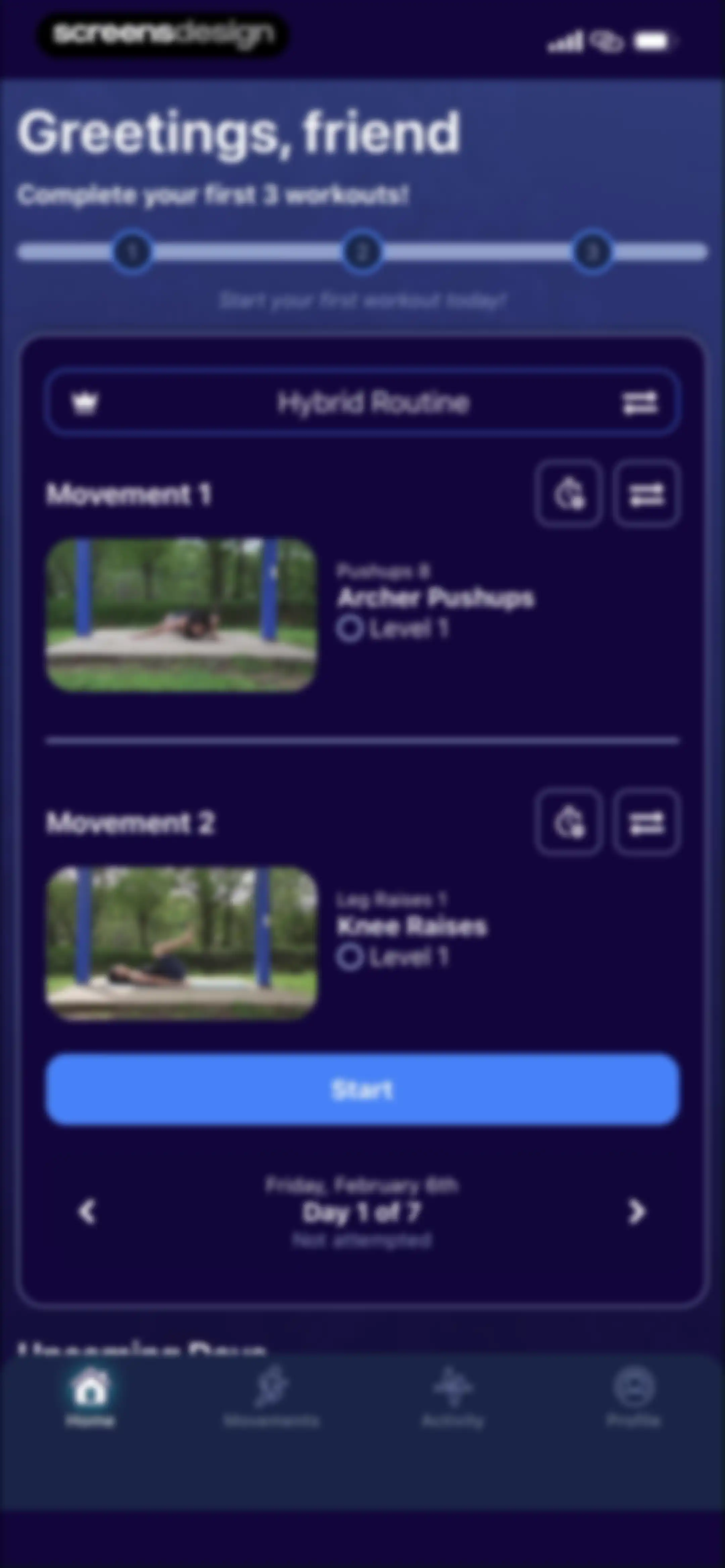Hybrid Calisthenics screen 37