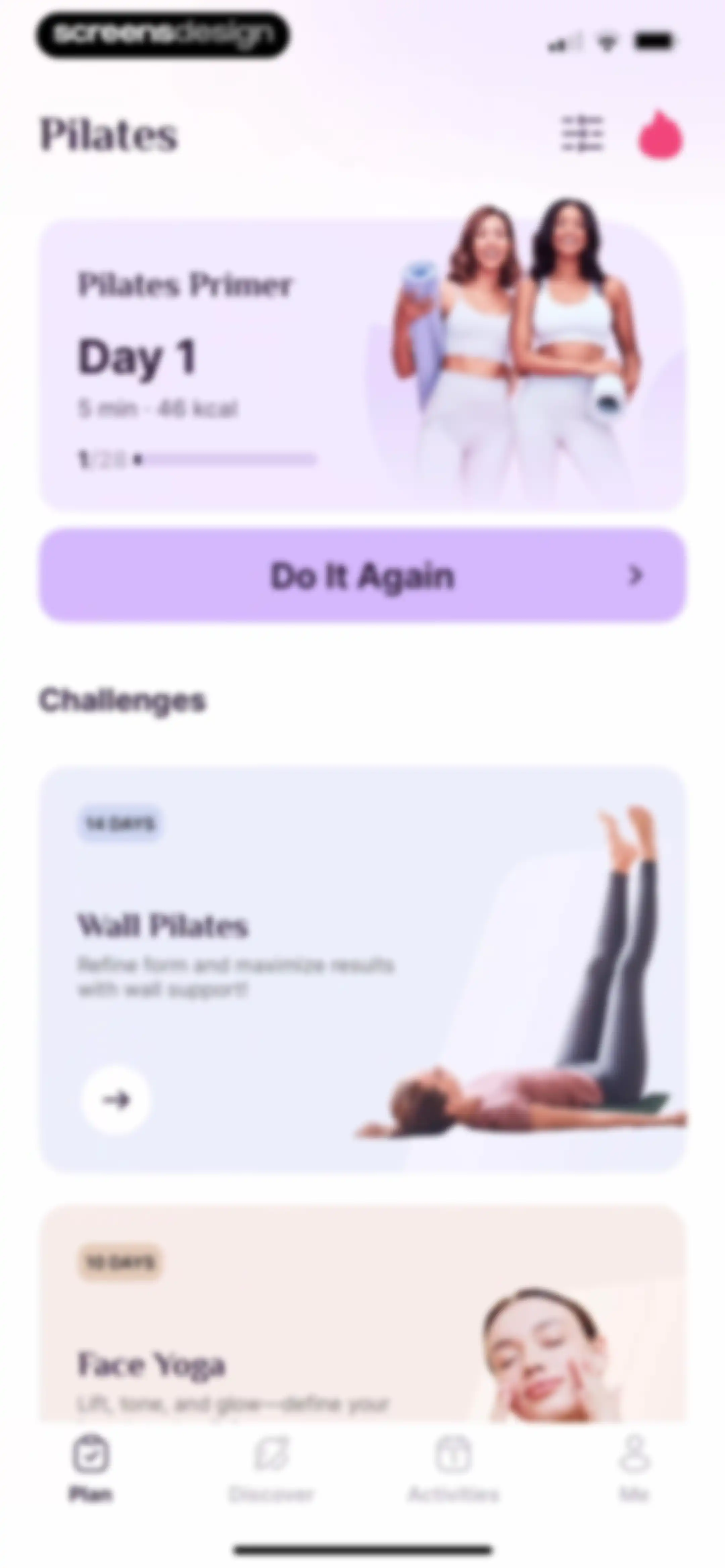 Pilates at Home, Wall Pilates screen 97