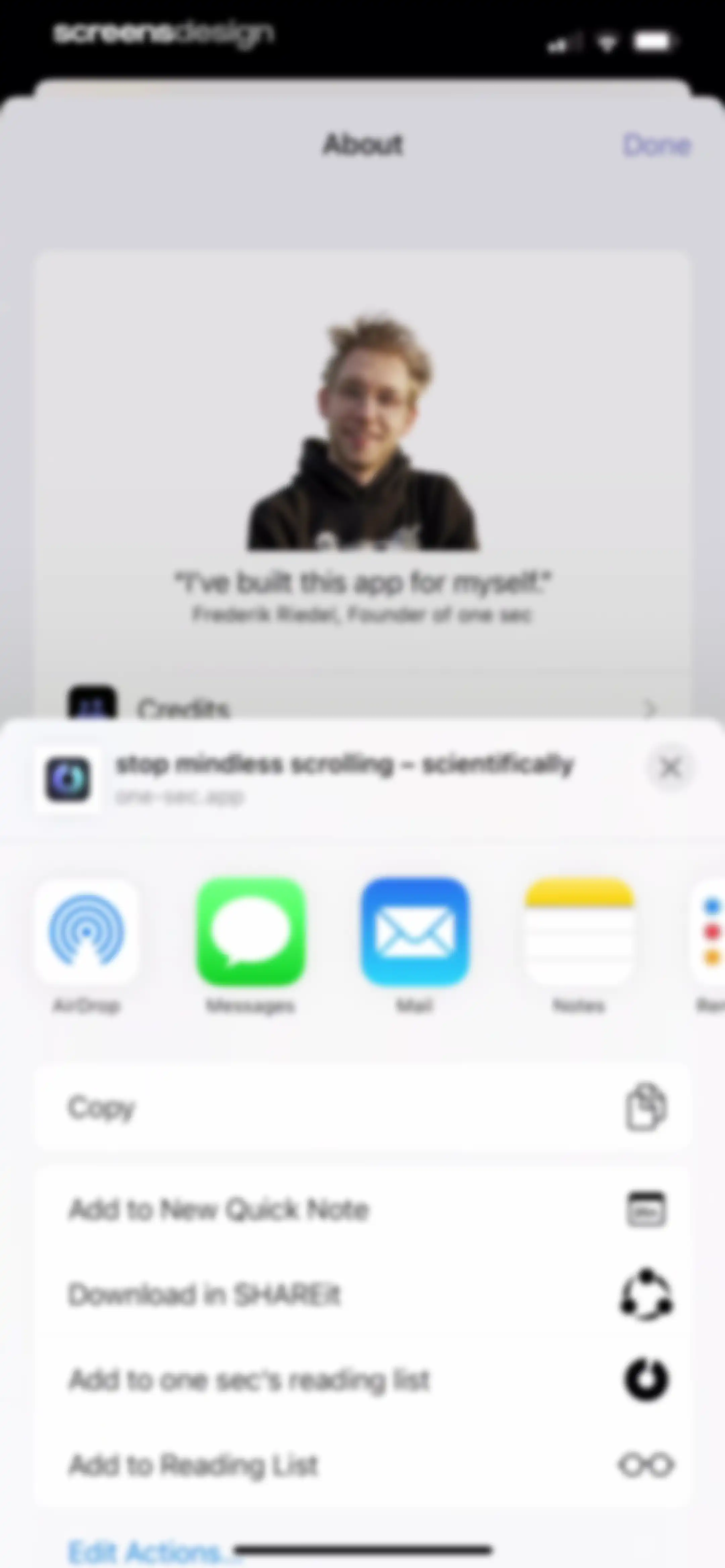 one sec | screen time + focus screen 115
