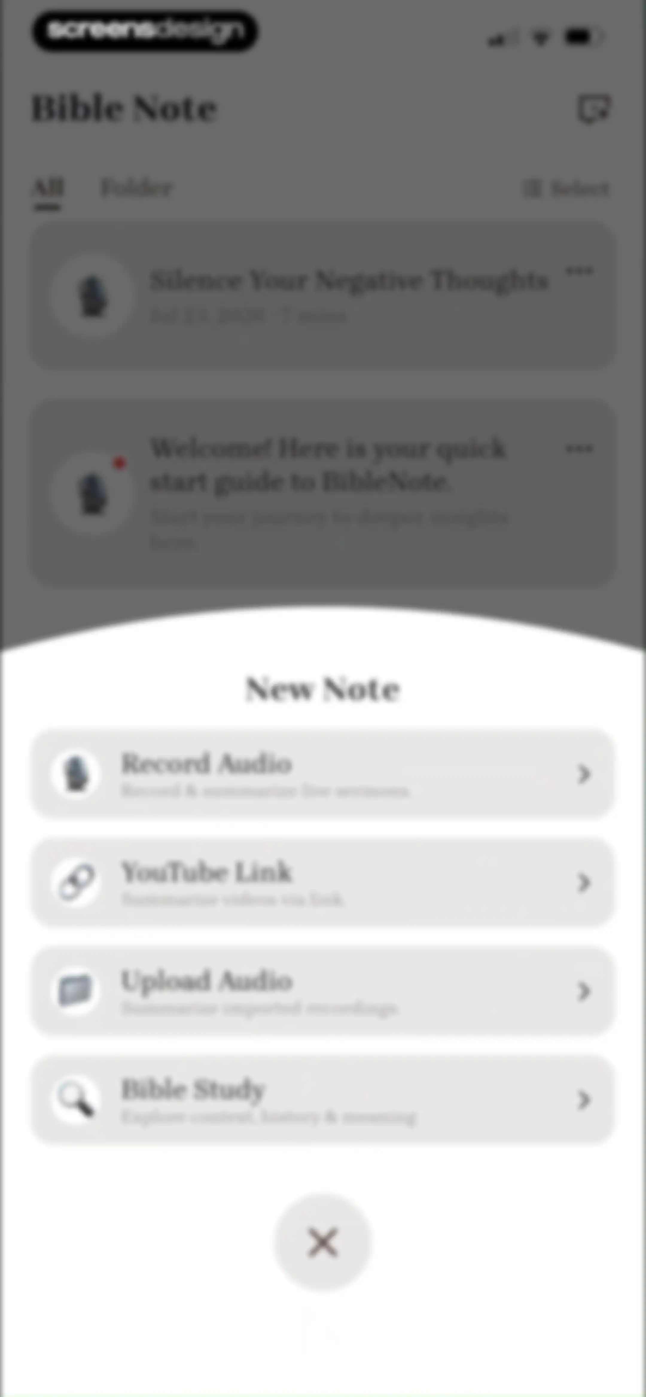 Bible Note: Sermon Notes screen 50