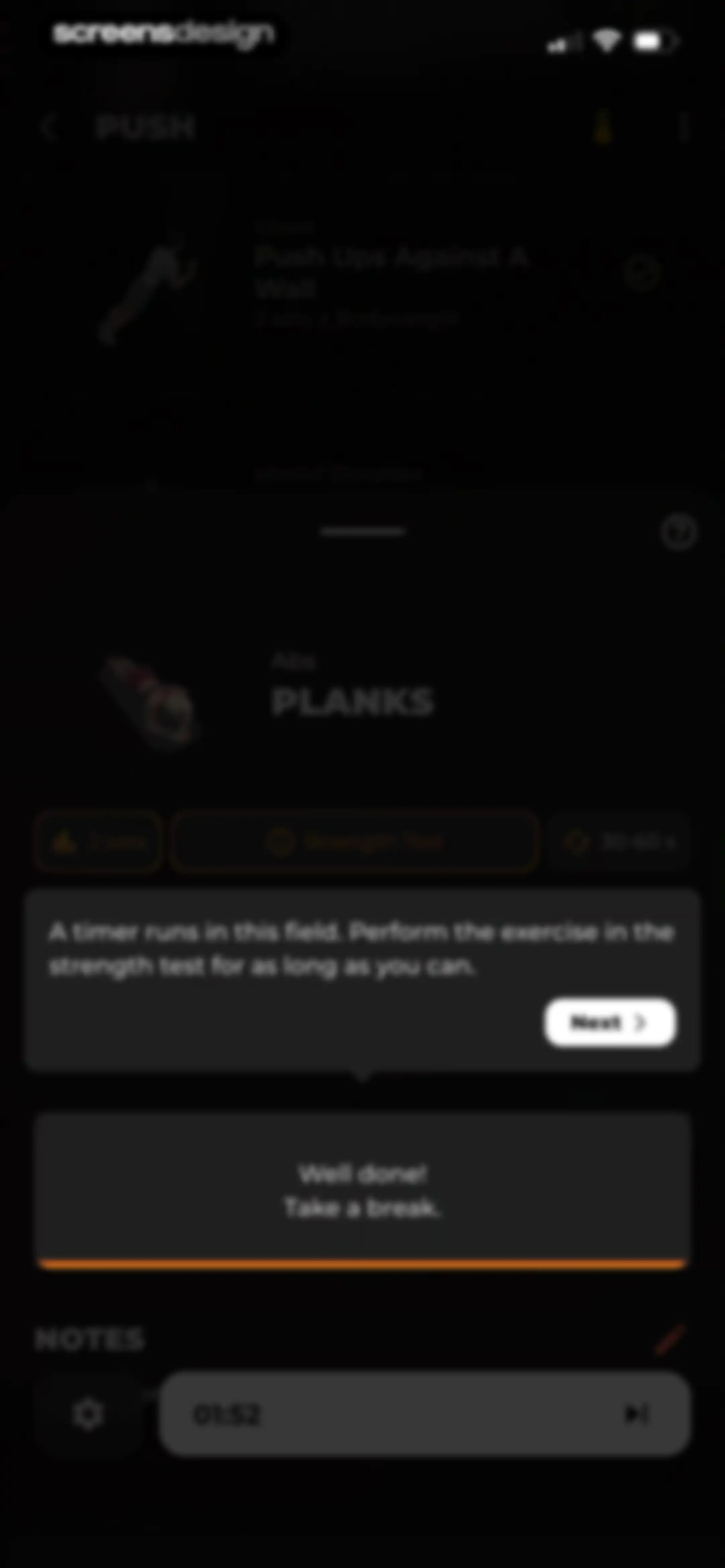 MCI - Personal Training AI screen 108