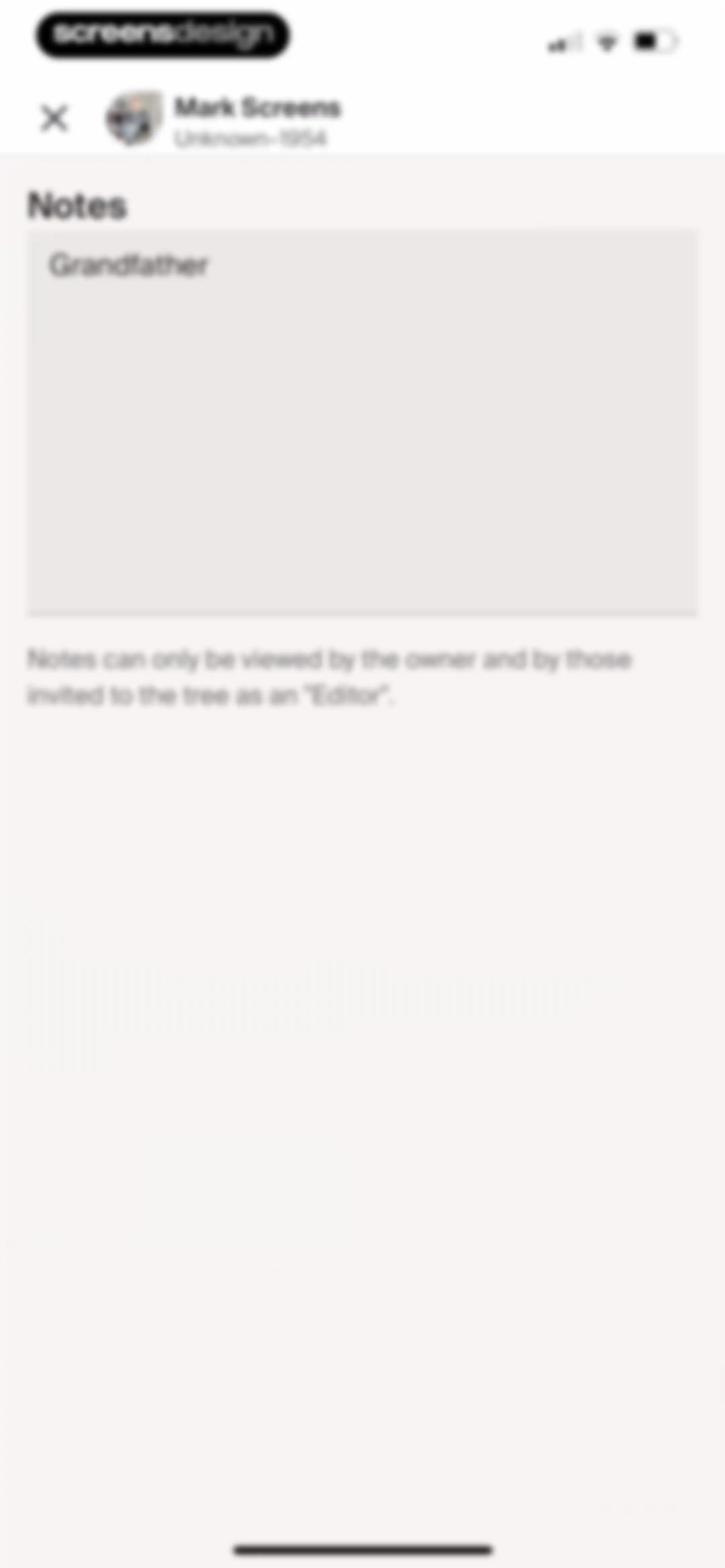 Ancestry: Family History & DNA screen 120
