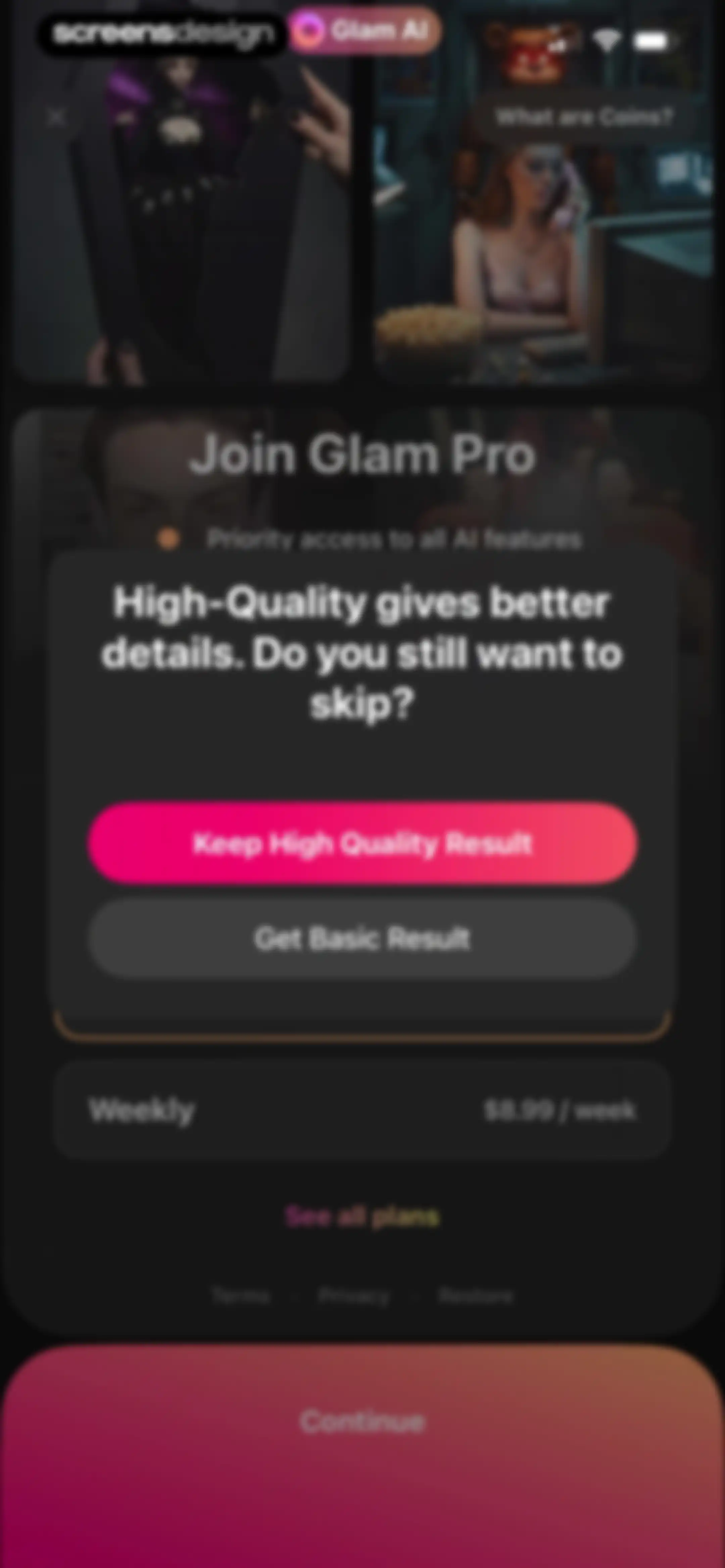 Glam AI: Video & Photo Editor screen 103