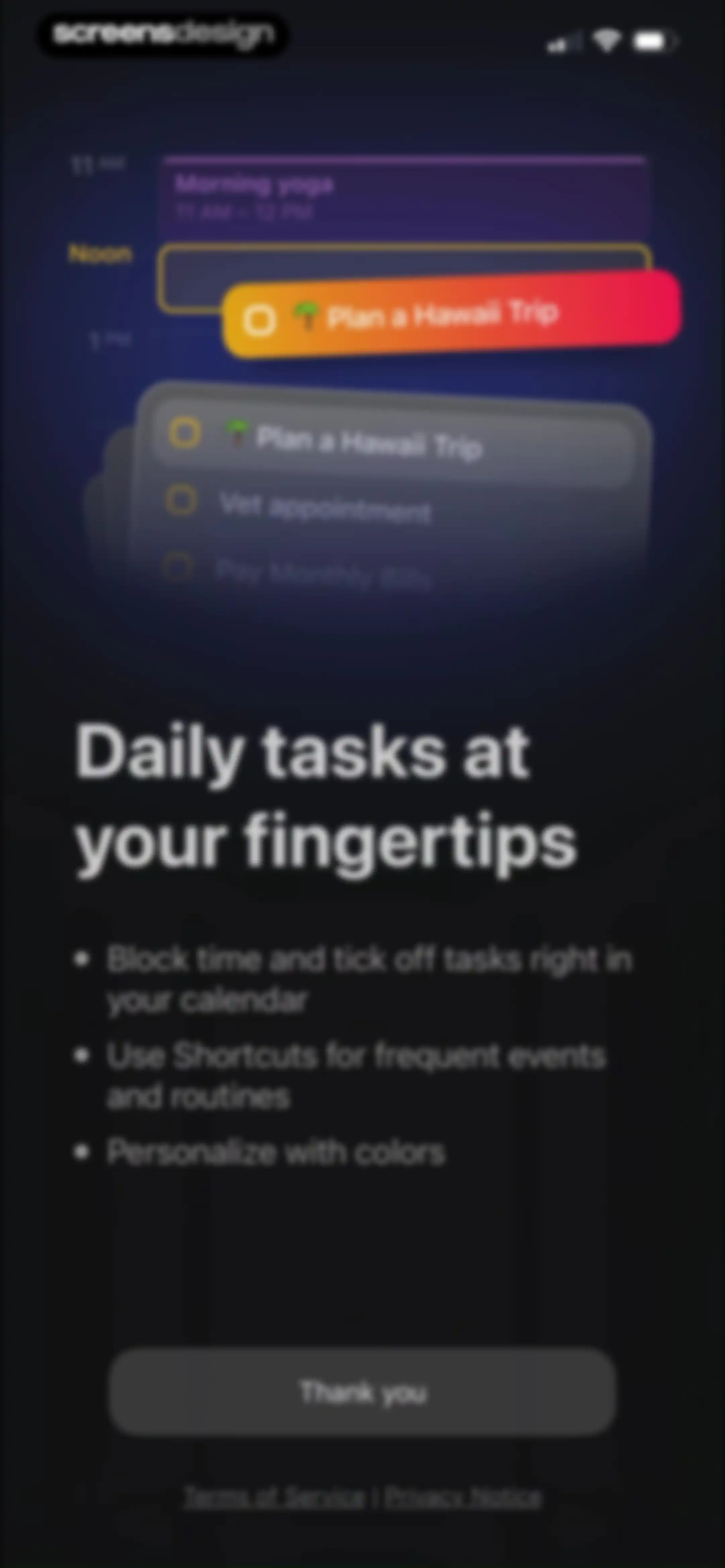 Calendars: Schedule Planner screen 122