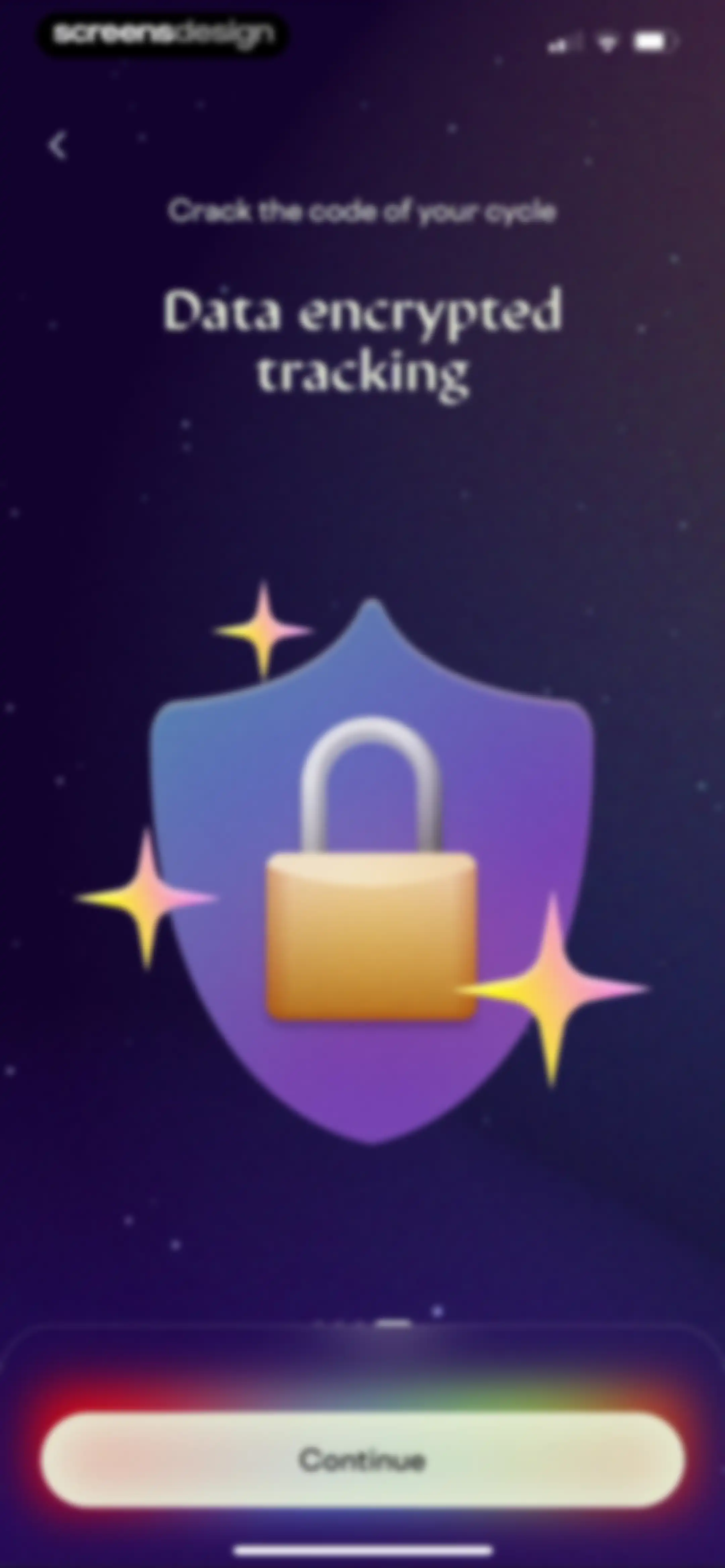 Stardust Period Tracker screen 25