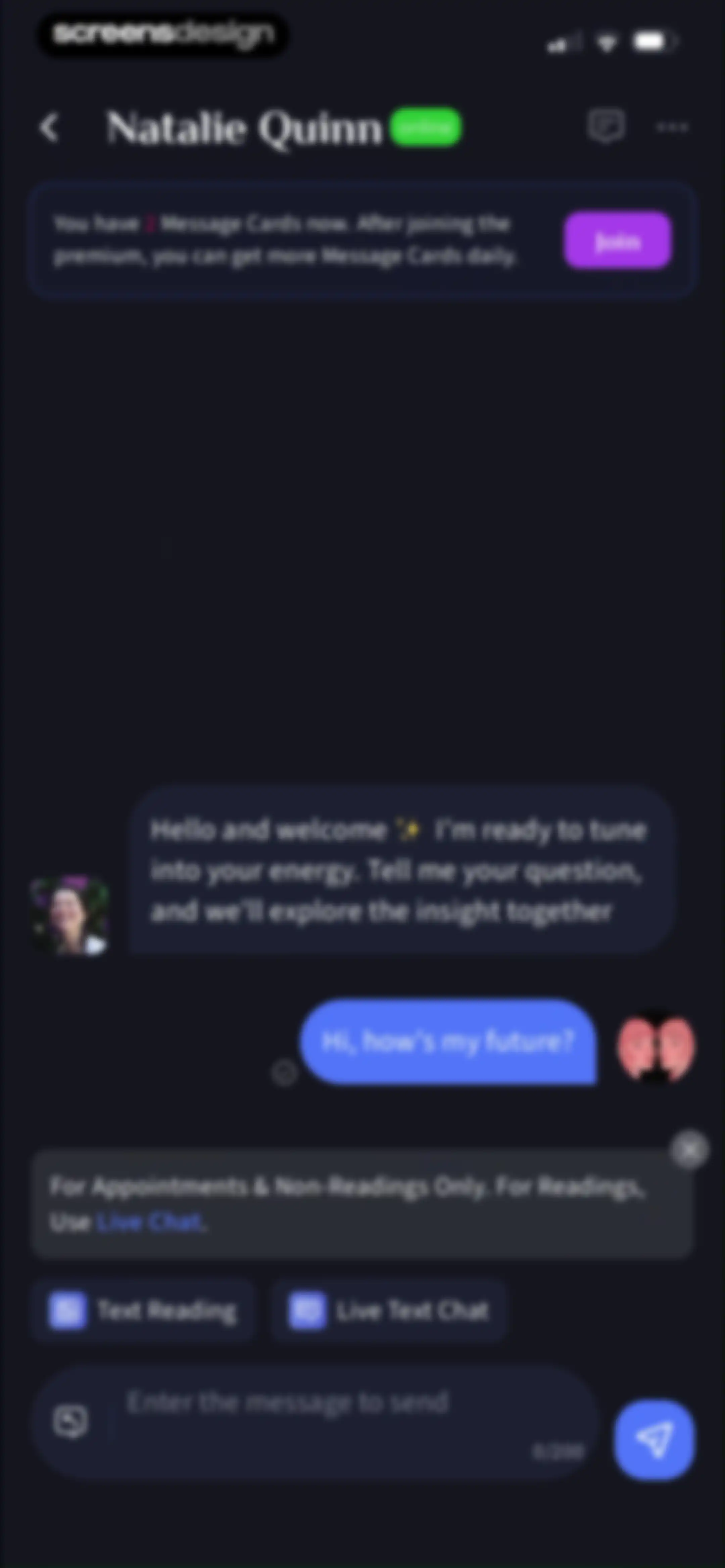HealTalk - Text Reading screen 23