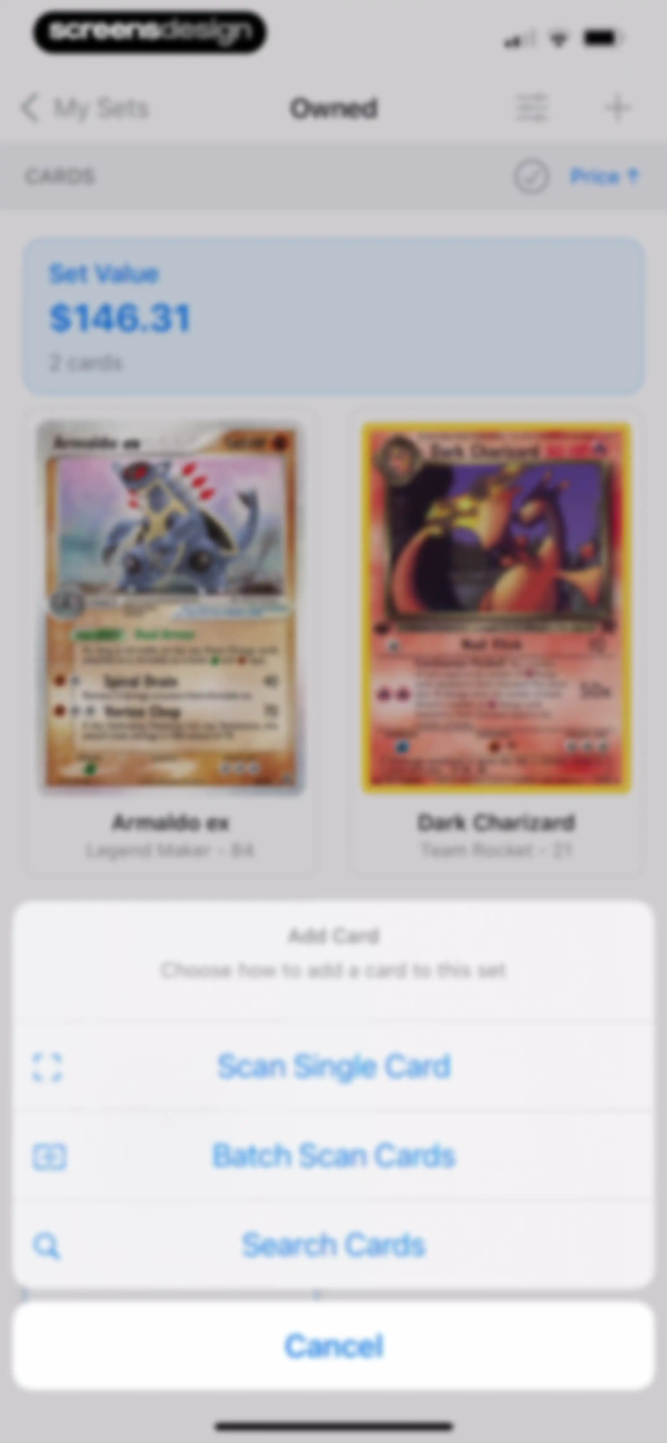 TCG Scanner Card - Pokechart screen 50