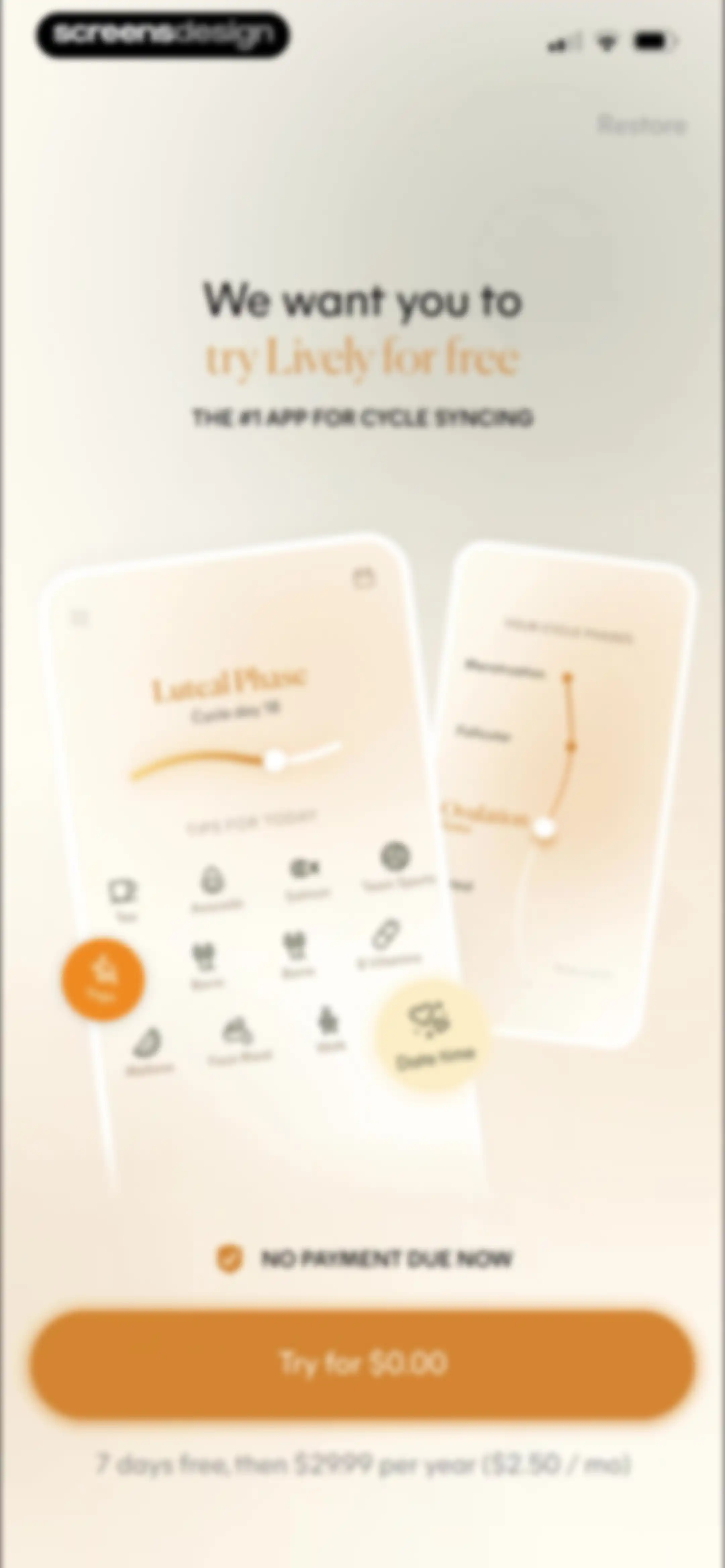 Lively - Period Tracker, Cycle screen 19