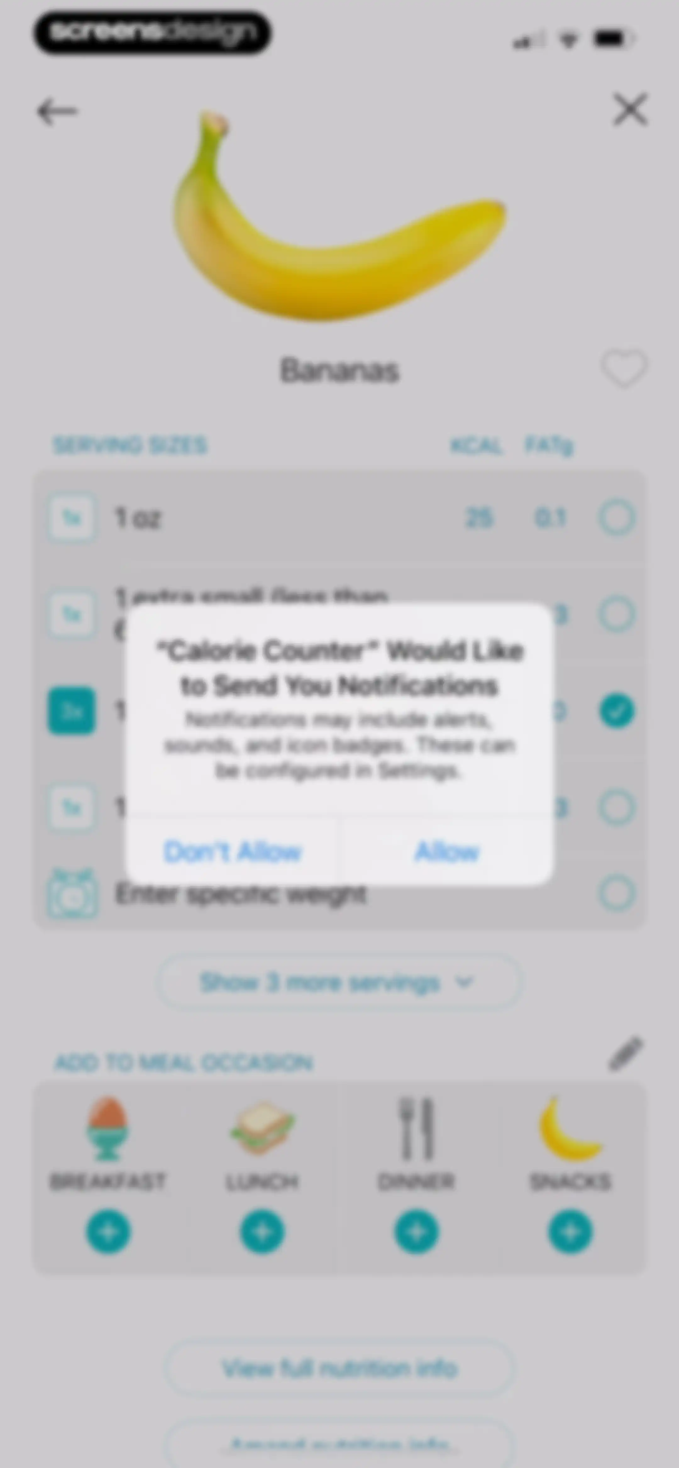 Calorie Counter + screen 28