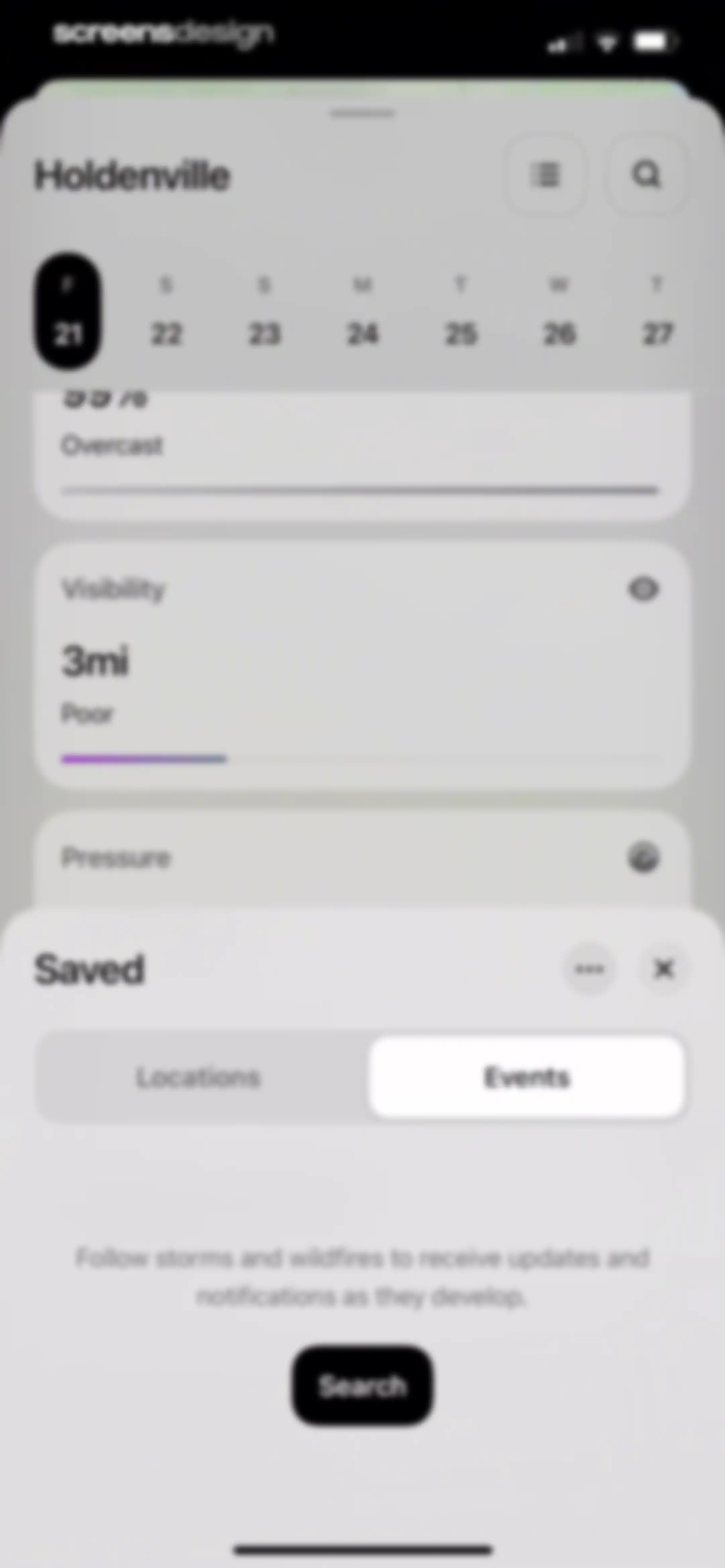 Element: Weather Radar screen 75