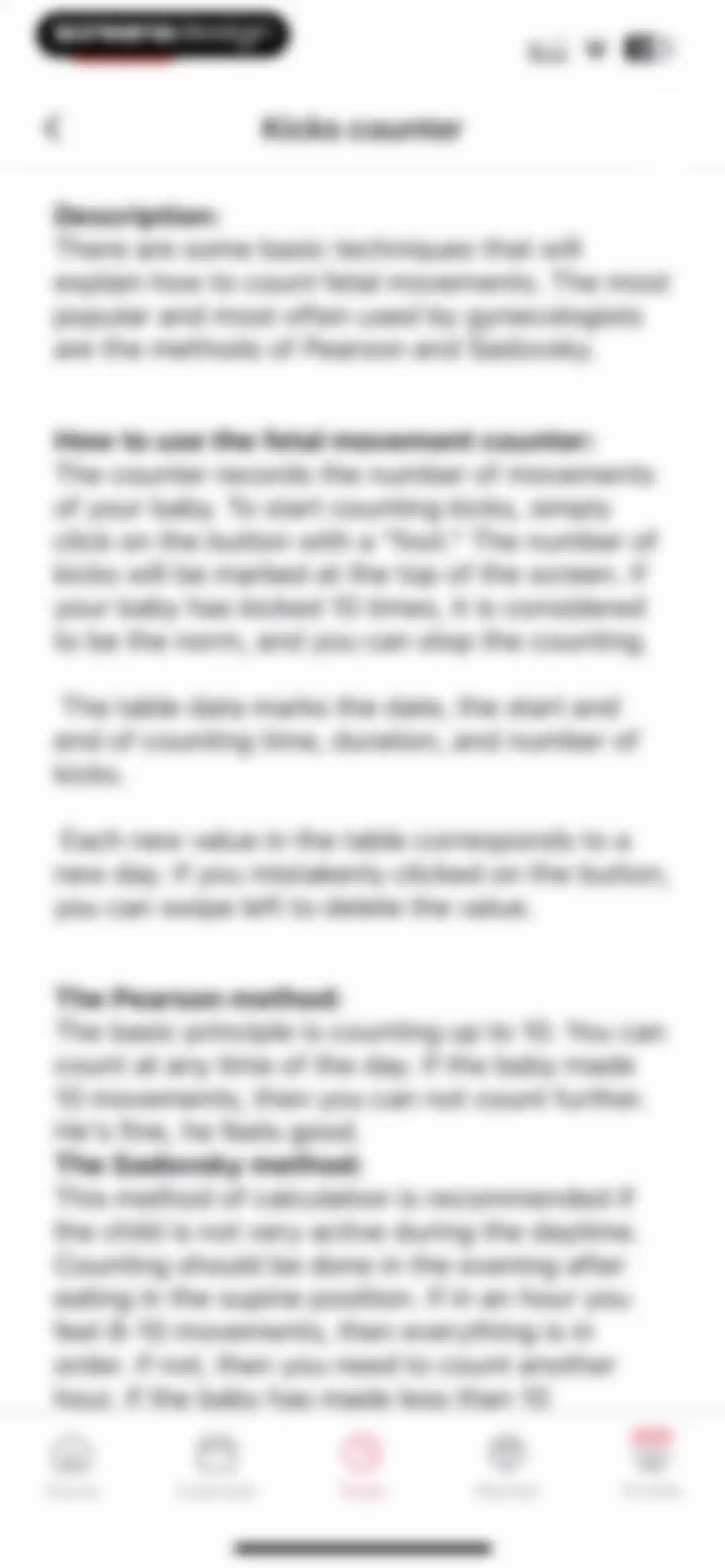amma: Pregnancy & Baby Tracker screen 121