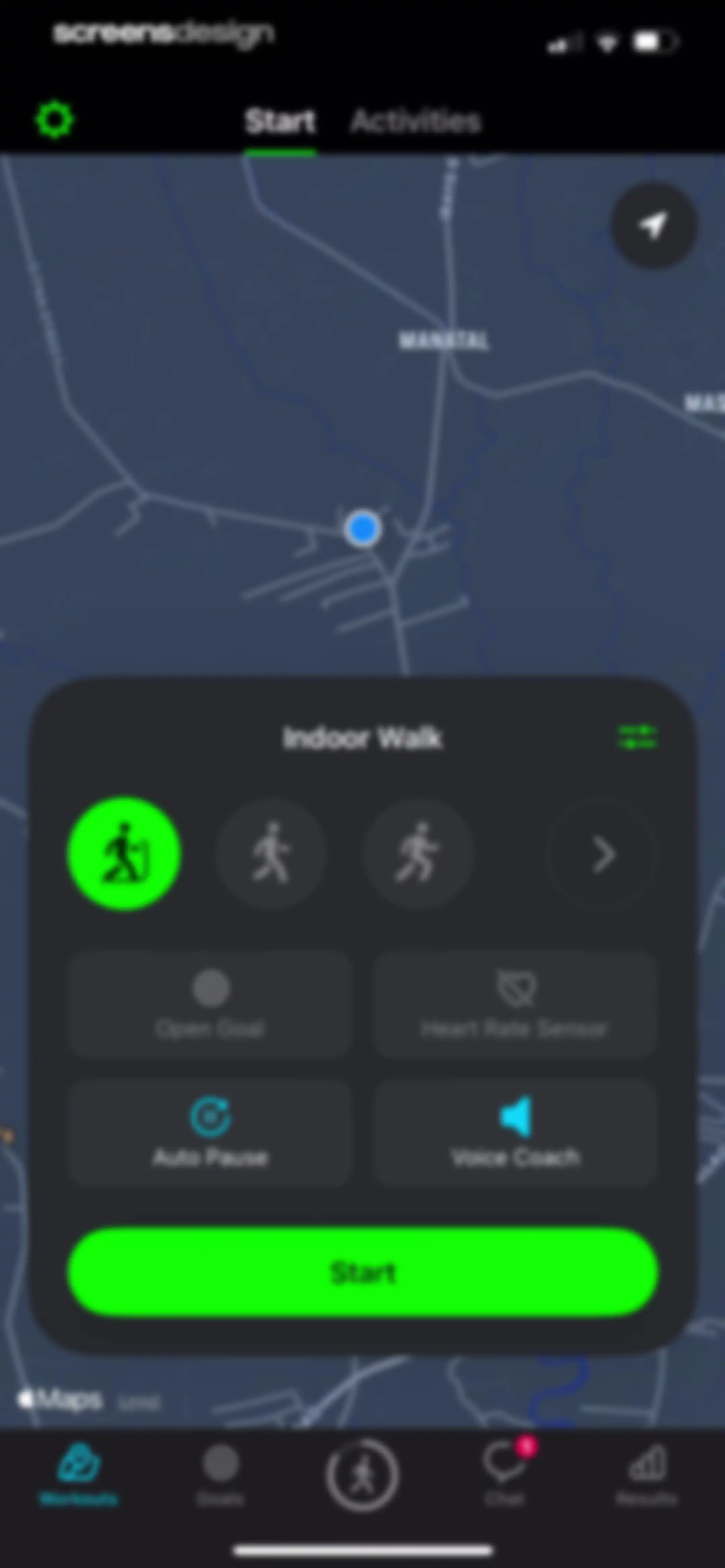 StepsApp Pedometer screen 123