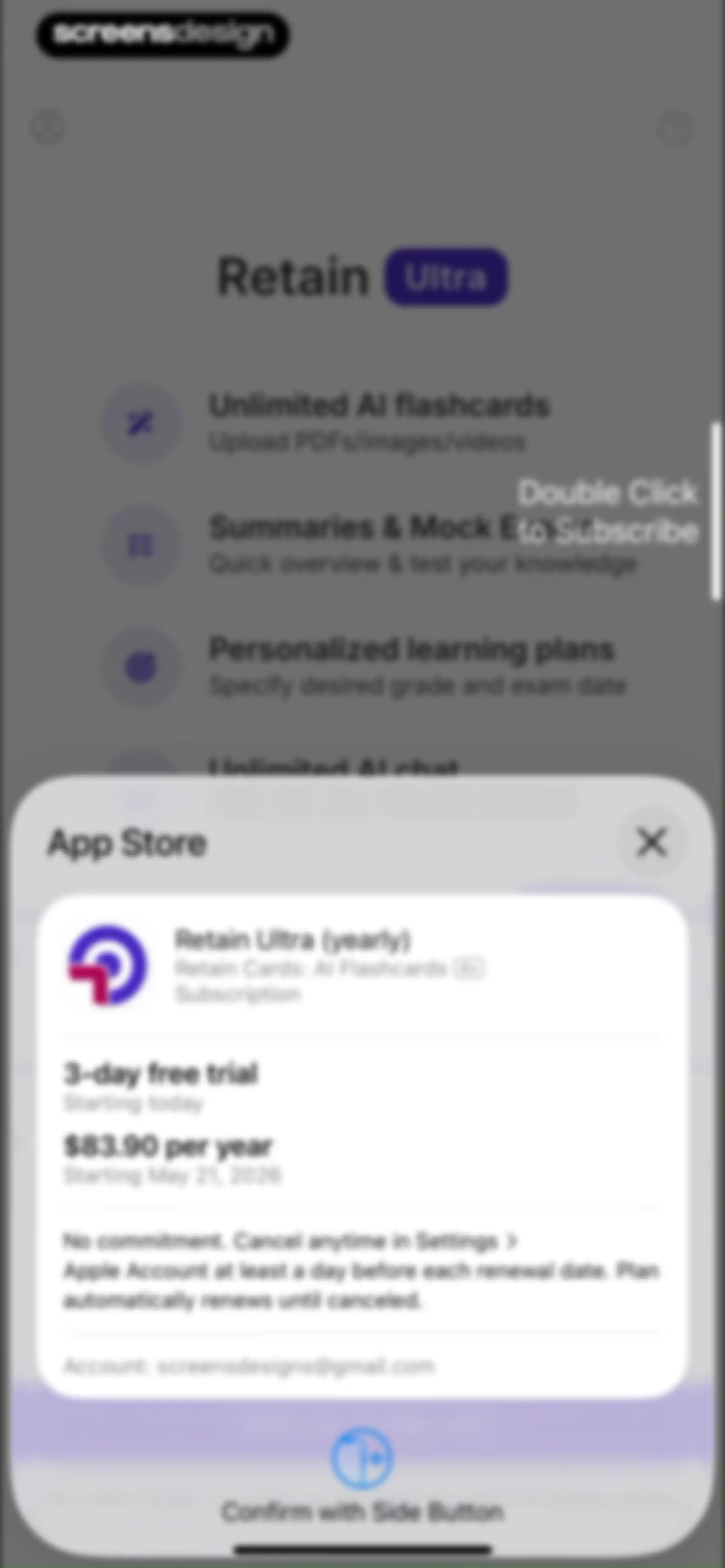 Retain Cards: AI Flashcards screen 31