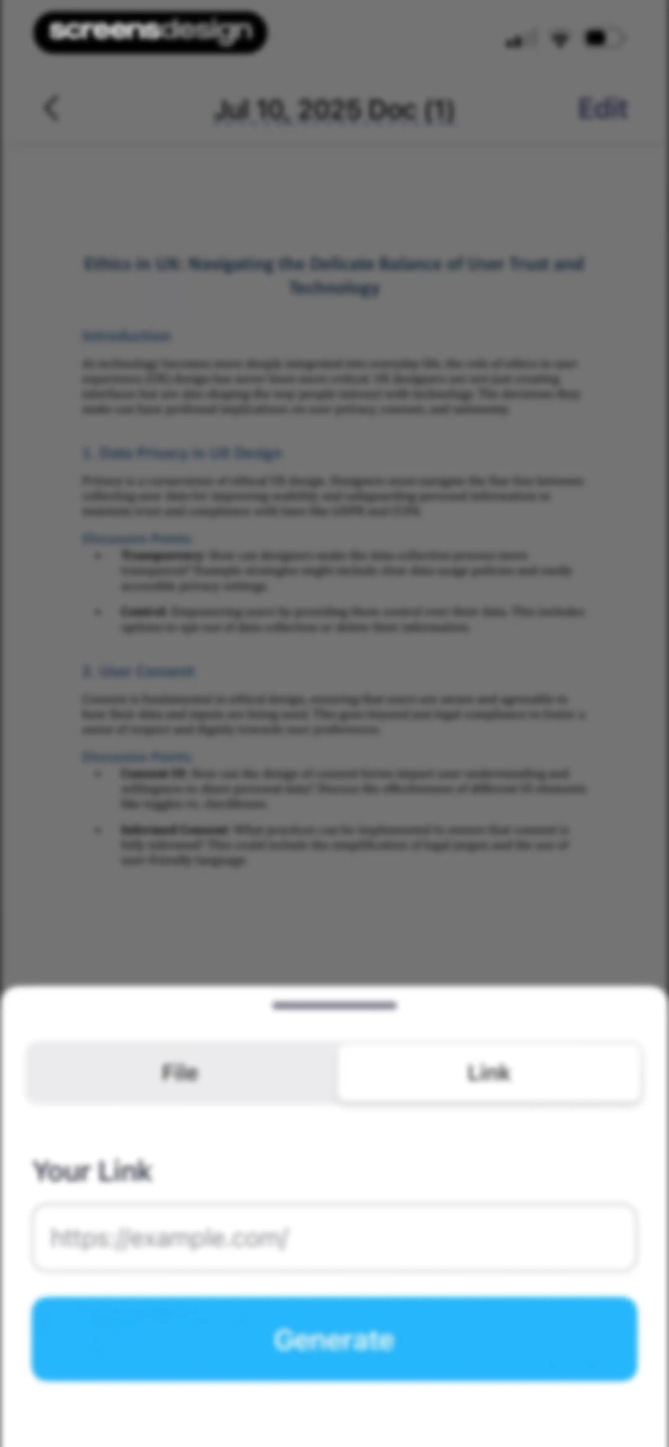 Forma: PDF Document Editor screen 73