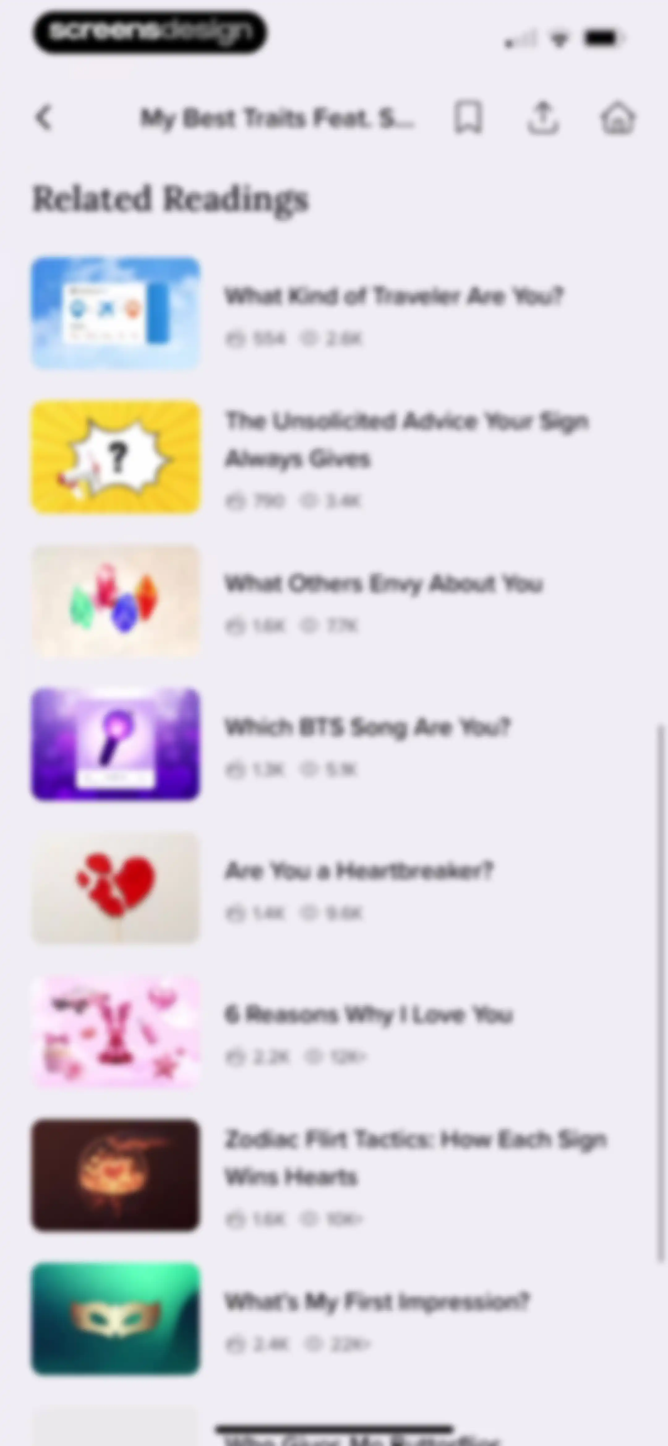 FORCETELLER: Daily Horoscope screen 42