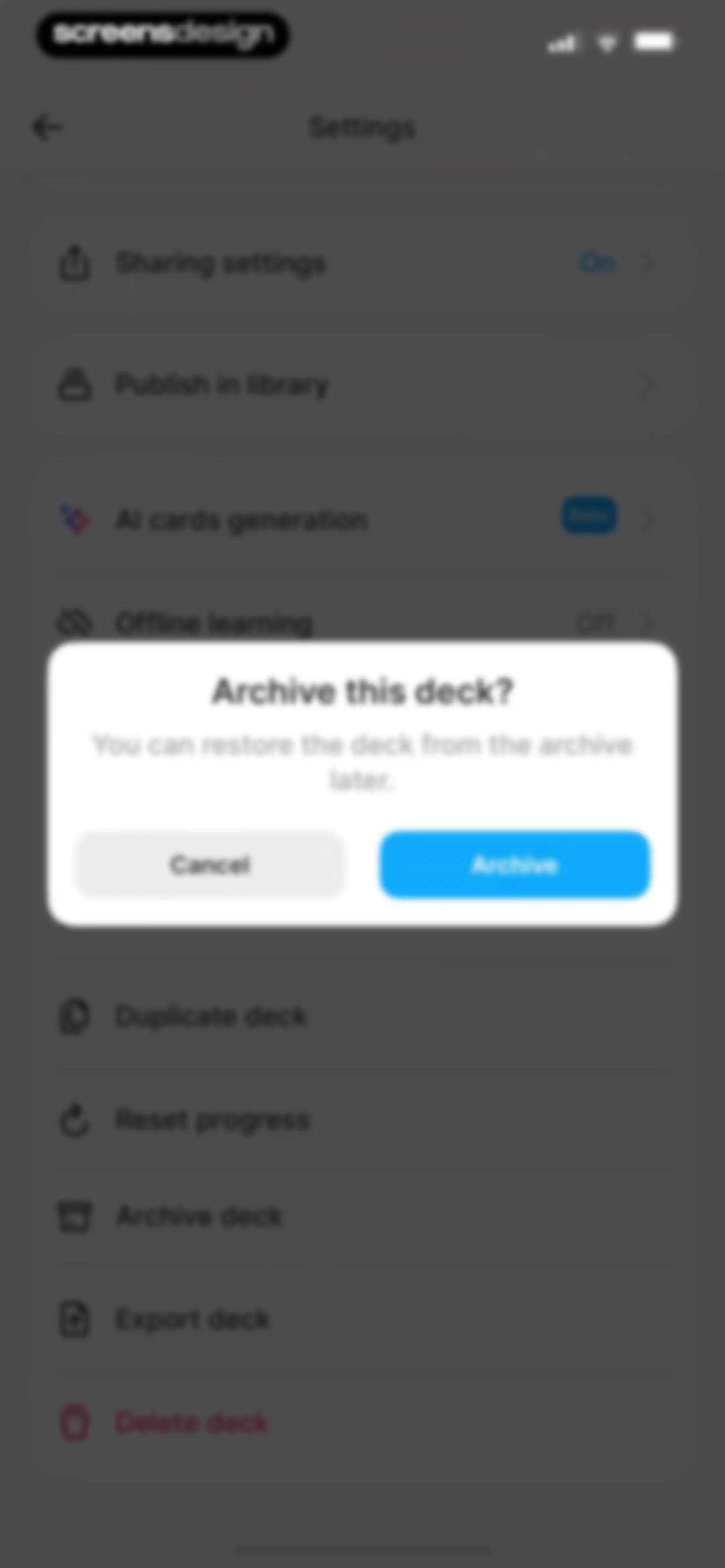 Noji - Flashcards study app screen 85