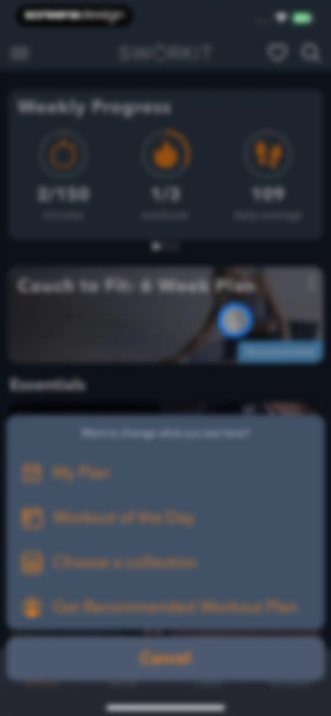 Sworkit Fitness & Wellness App screen 45