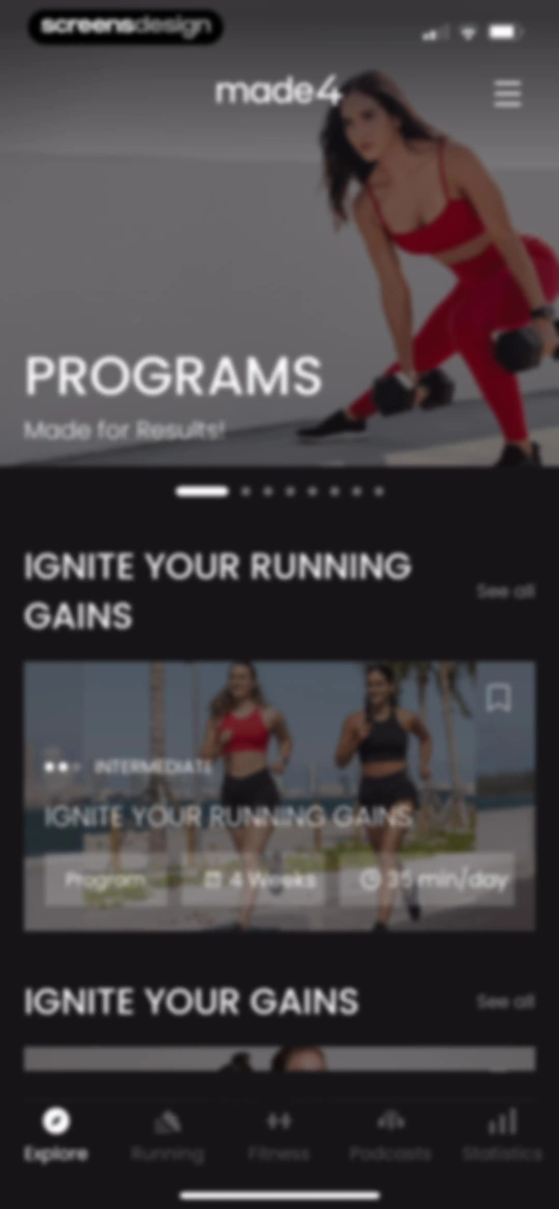 Made4 - Fitness & Running screen 17