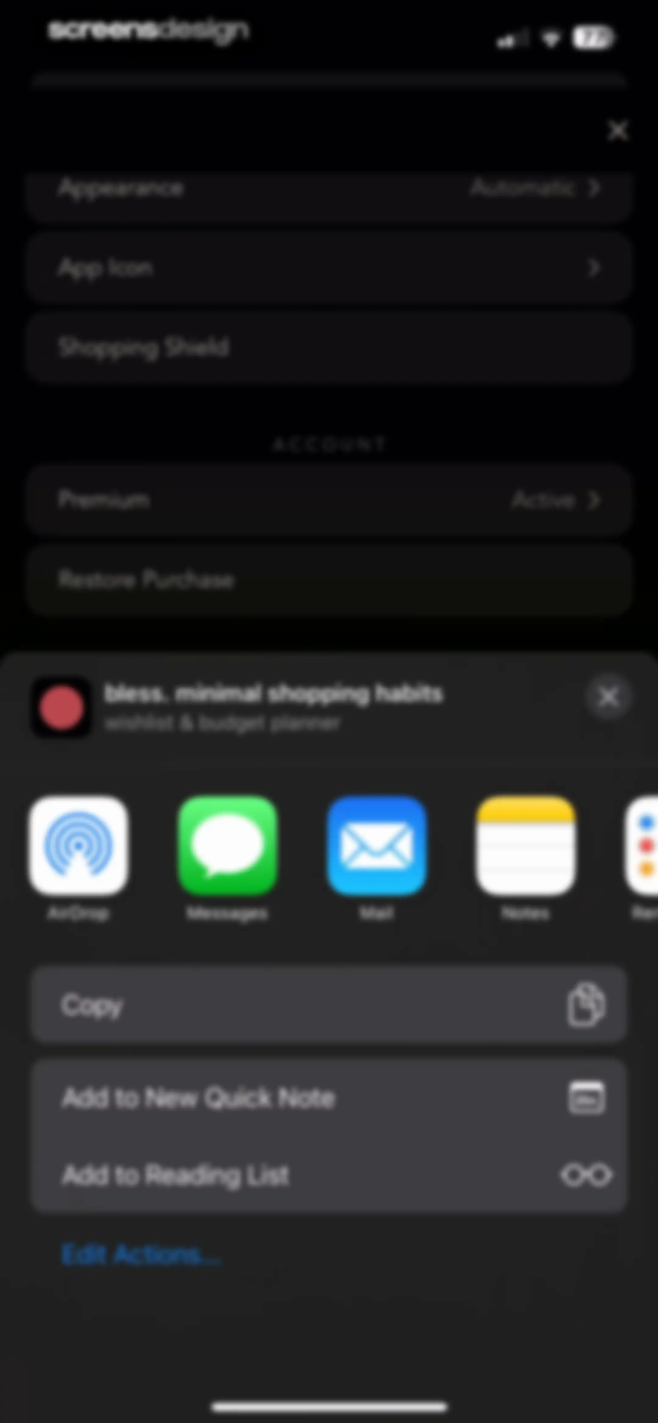 bless. minimal shopping habits screen 123