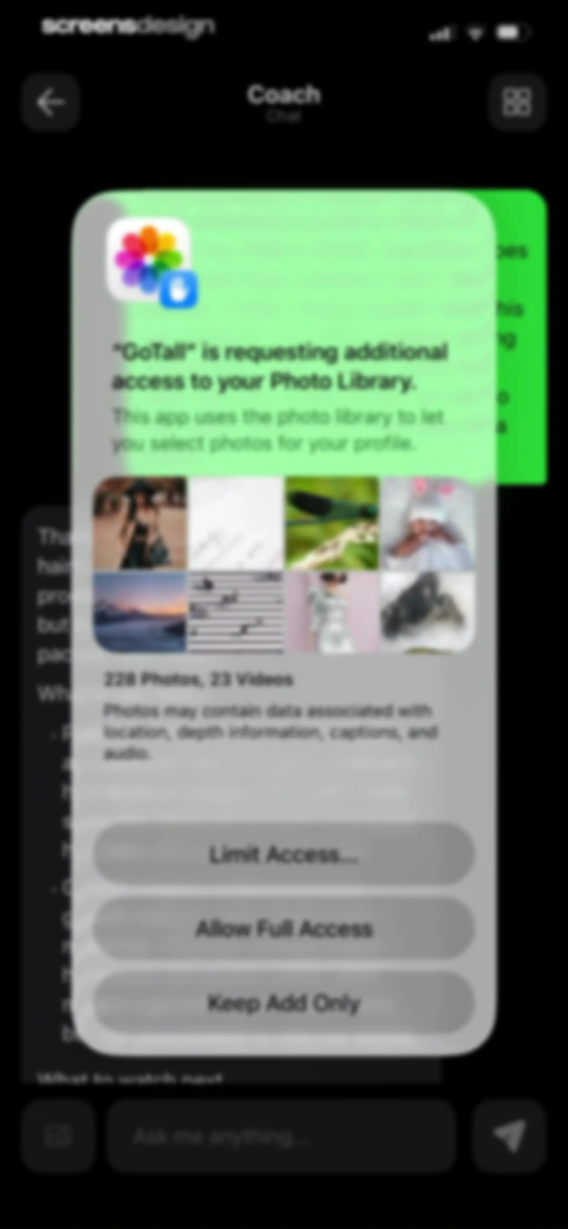 GoTall - Height Predictor screen 79