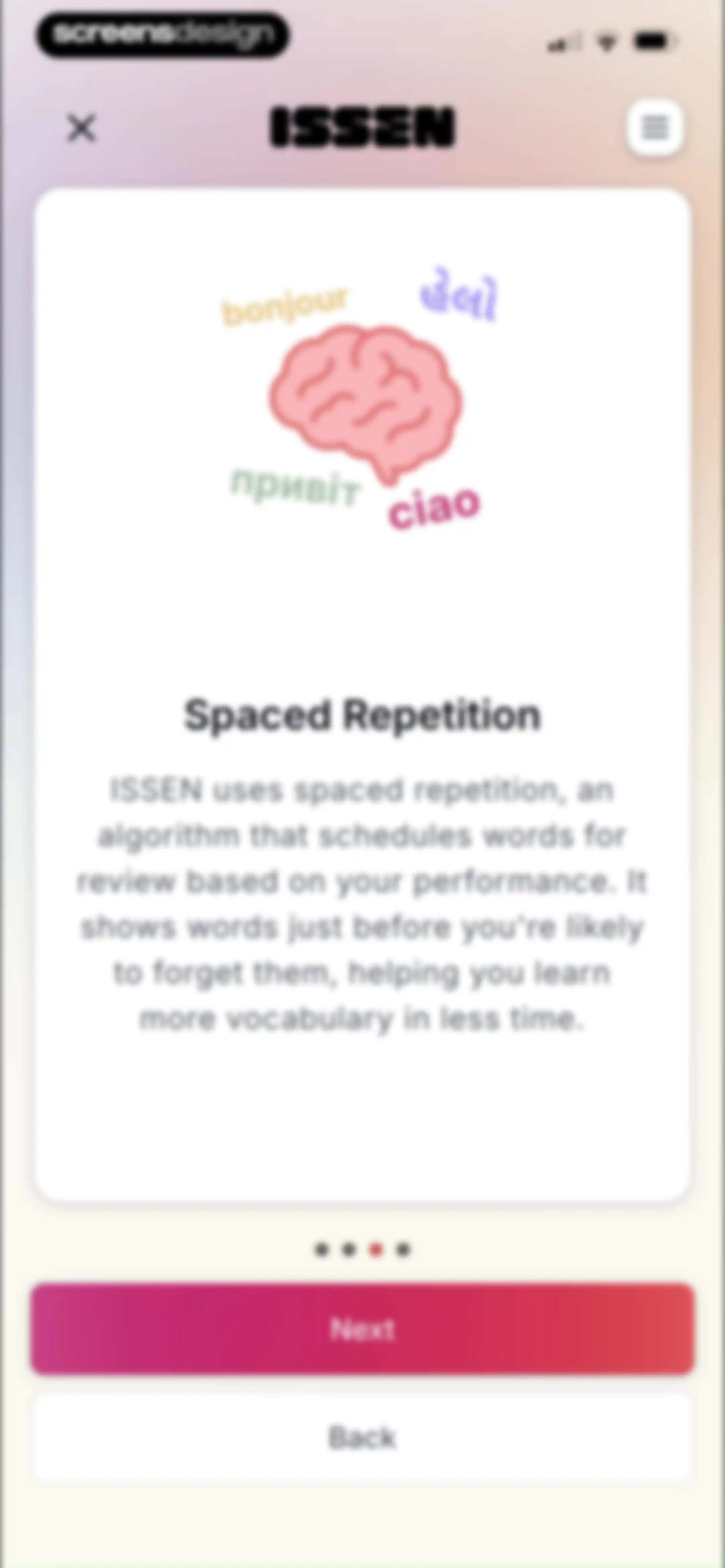 ISSEN - Voice Tutor screen 53