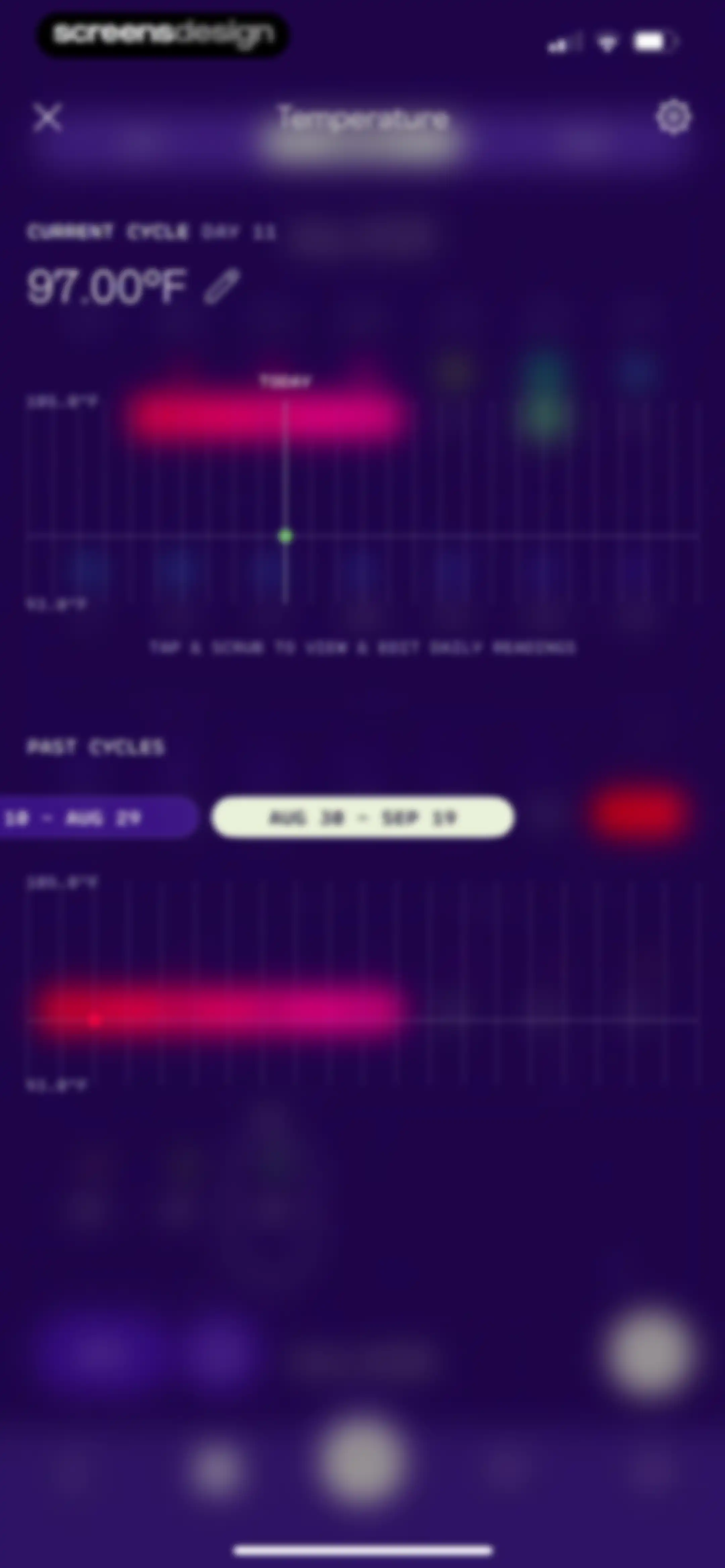 Stardust Period Tracker screen 114