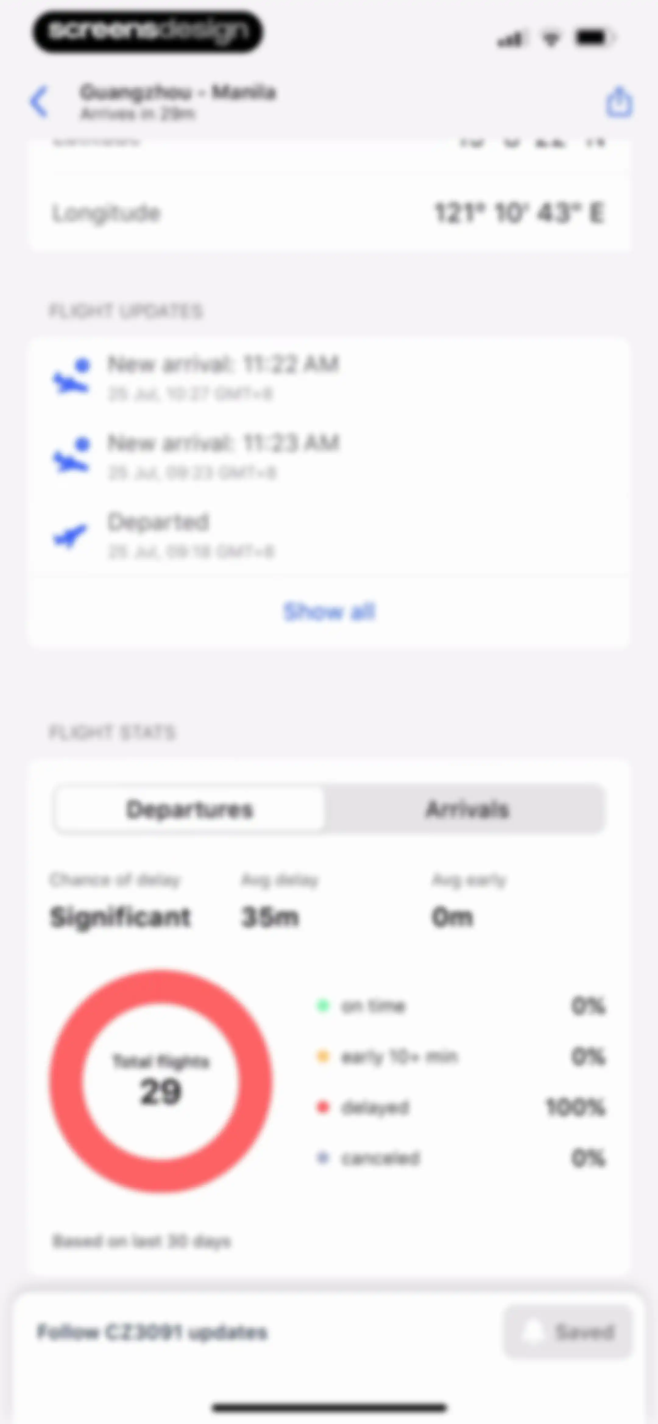 Planes Live - Flight Tracker screen 84