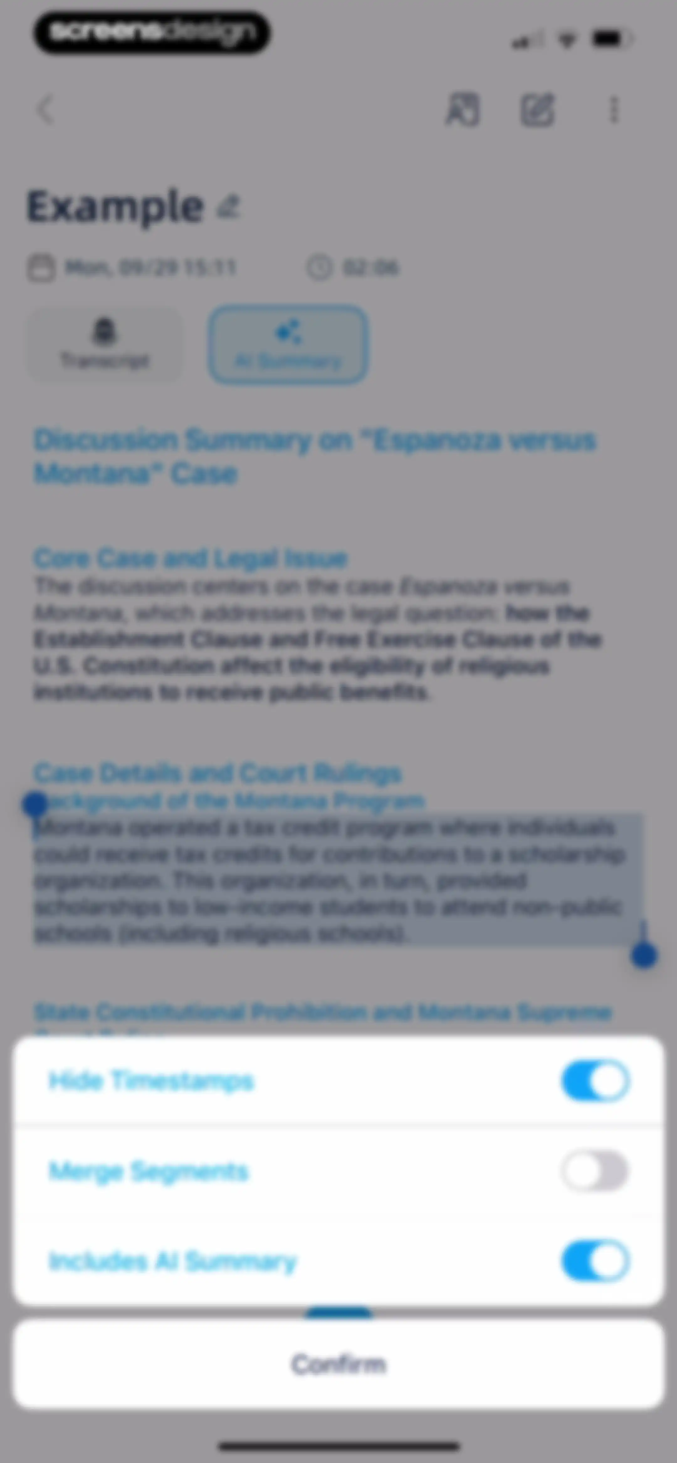 iTranscribe - Audio to Text screen 33