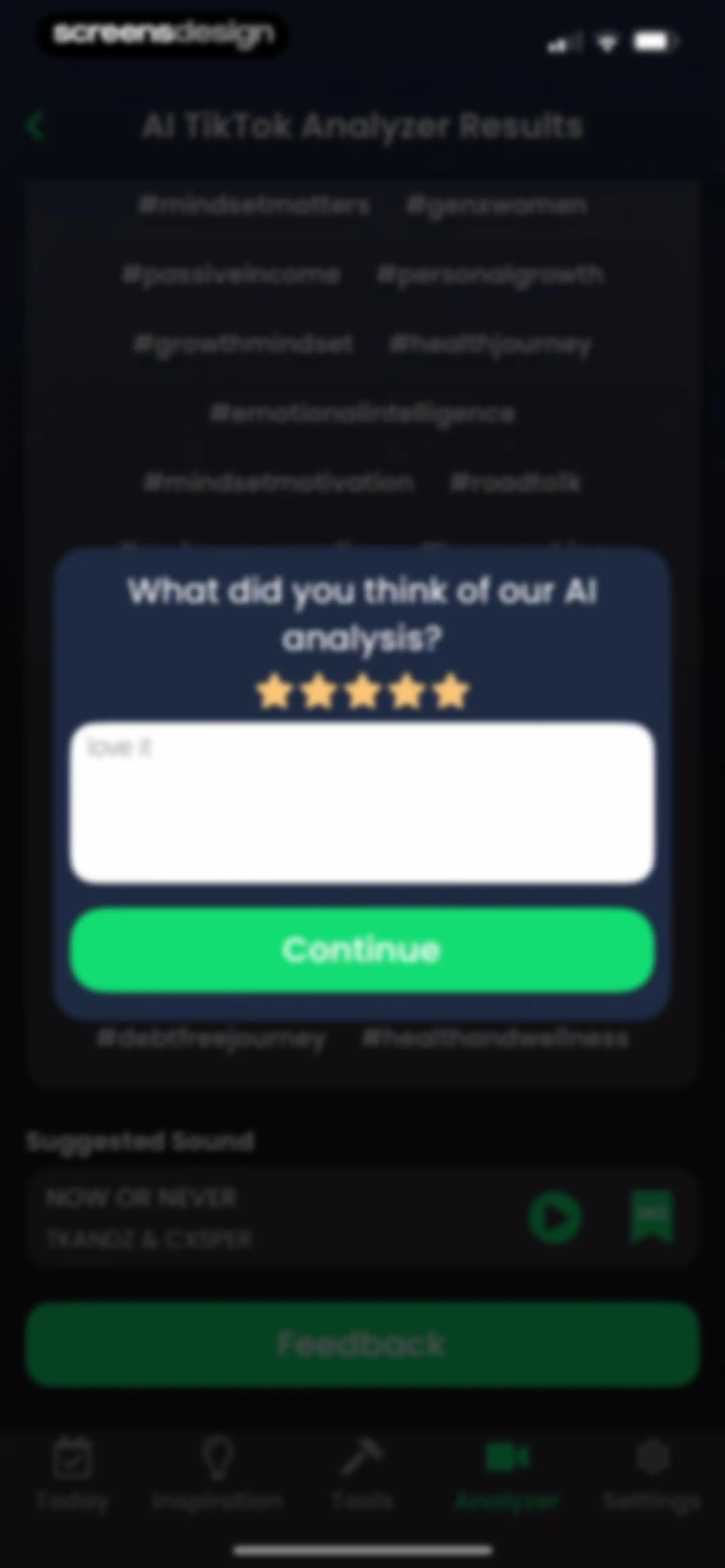 TrendTok Analytics & Tracker screen 81