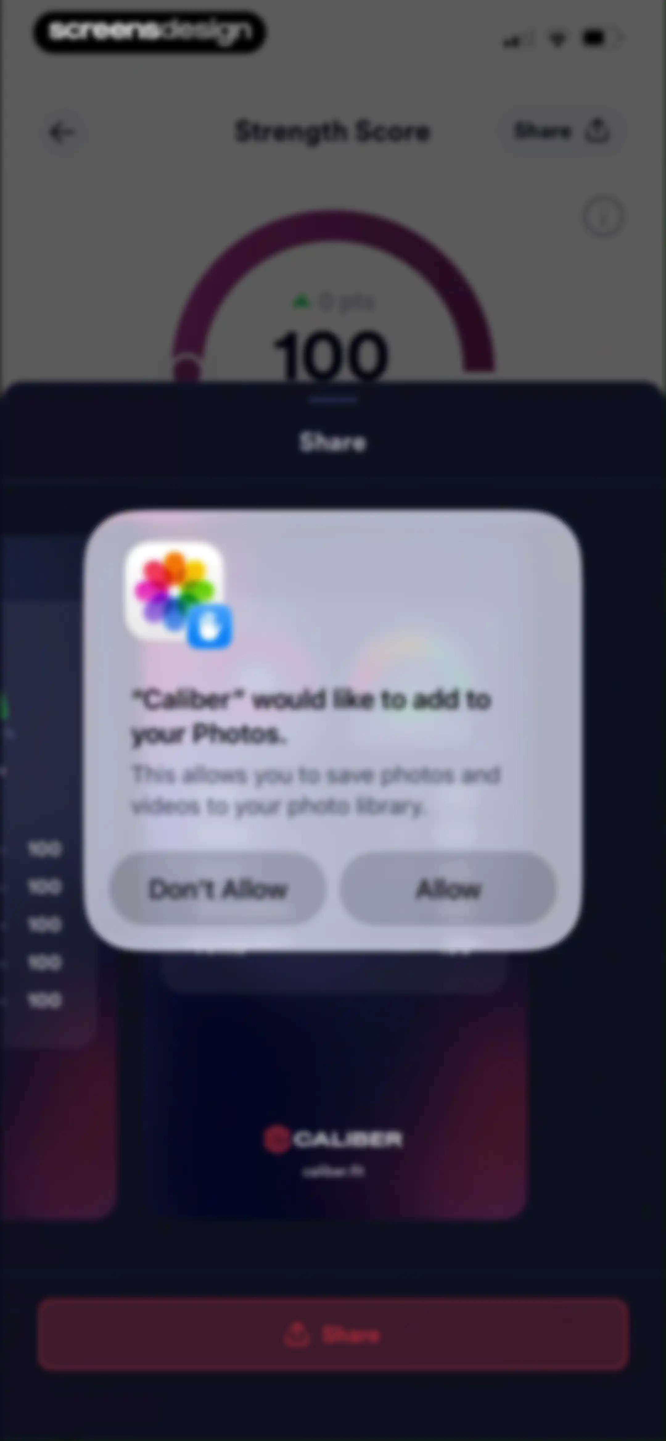 Caliber: Strength Training screen 60