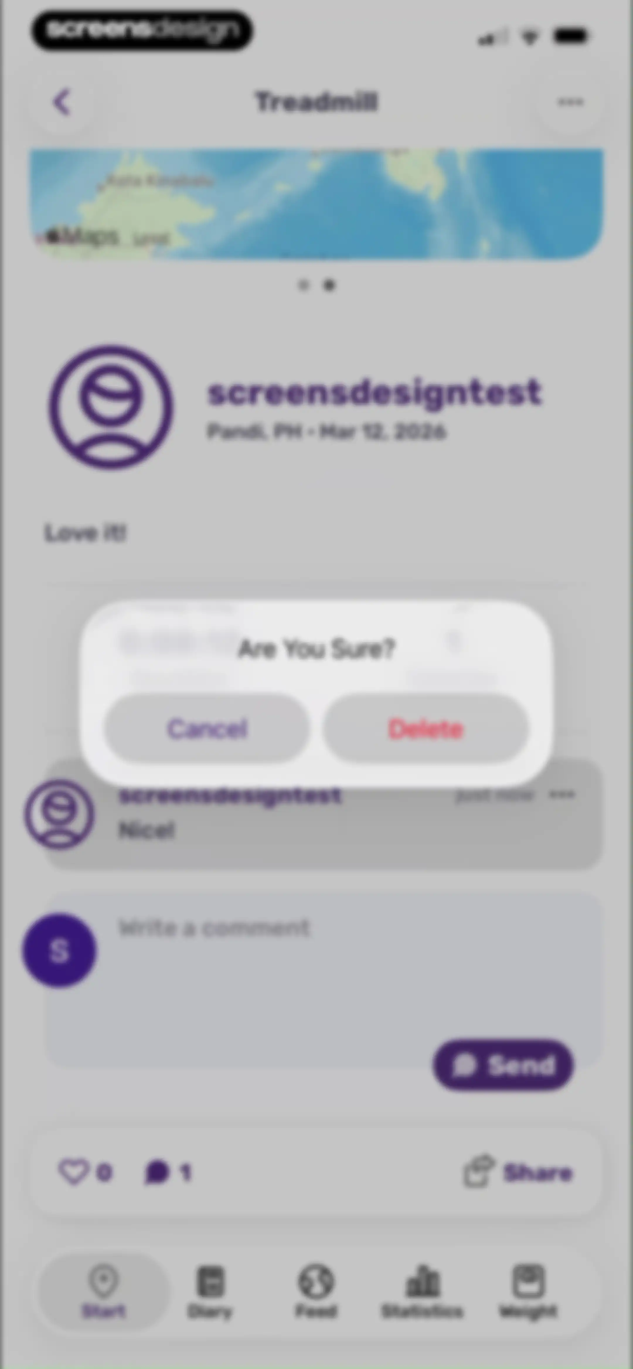 Running Tracker App – FITAPP screen 64