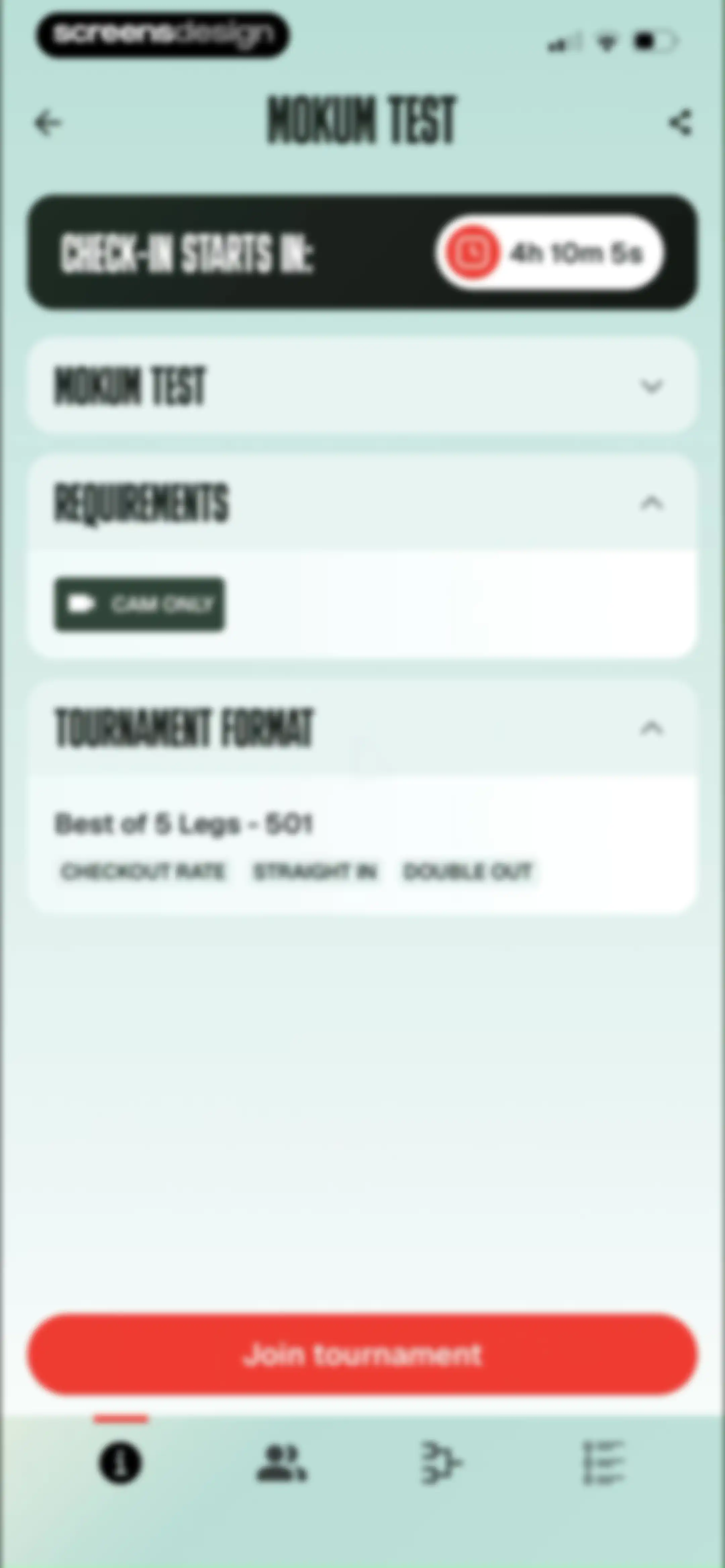DartCounter screen 107