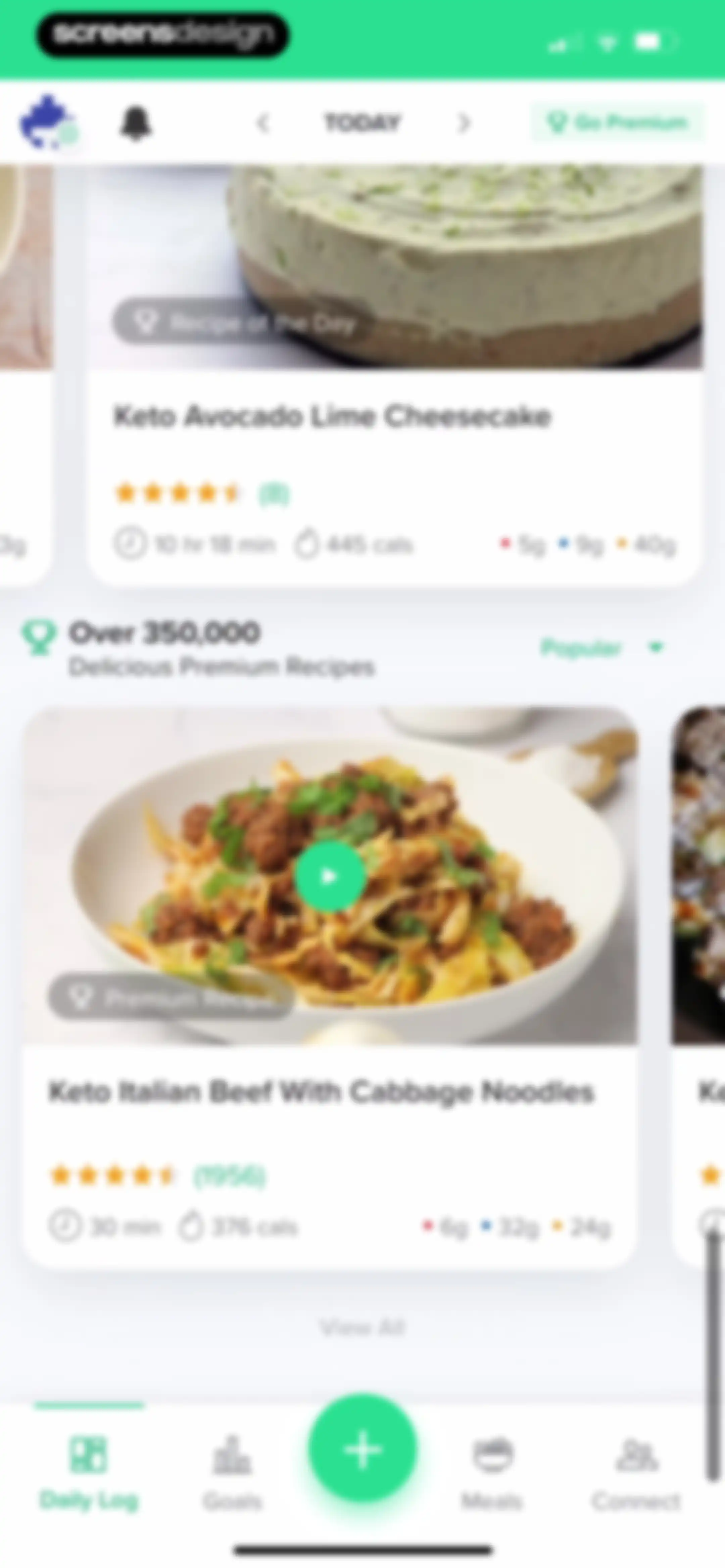 Carb Manager: Keto & Macro Log screen 220