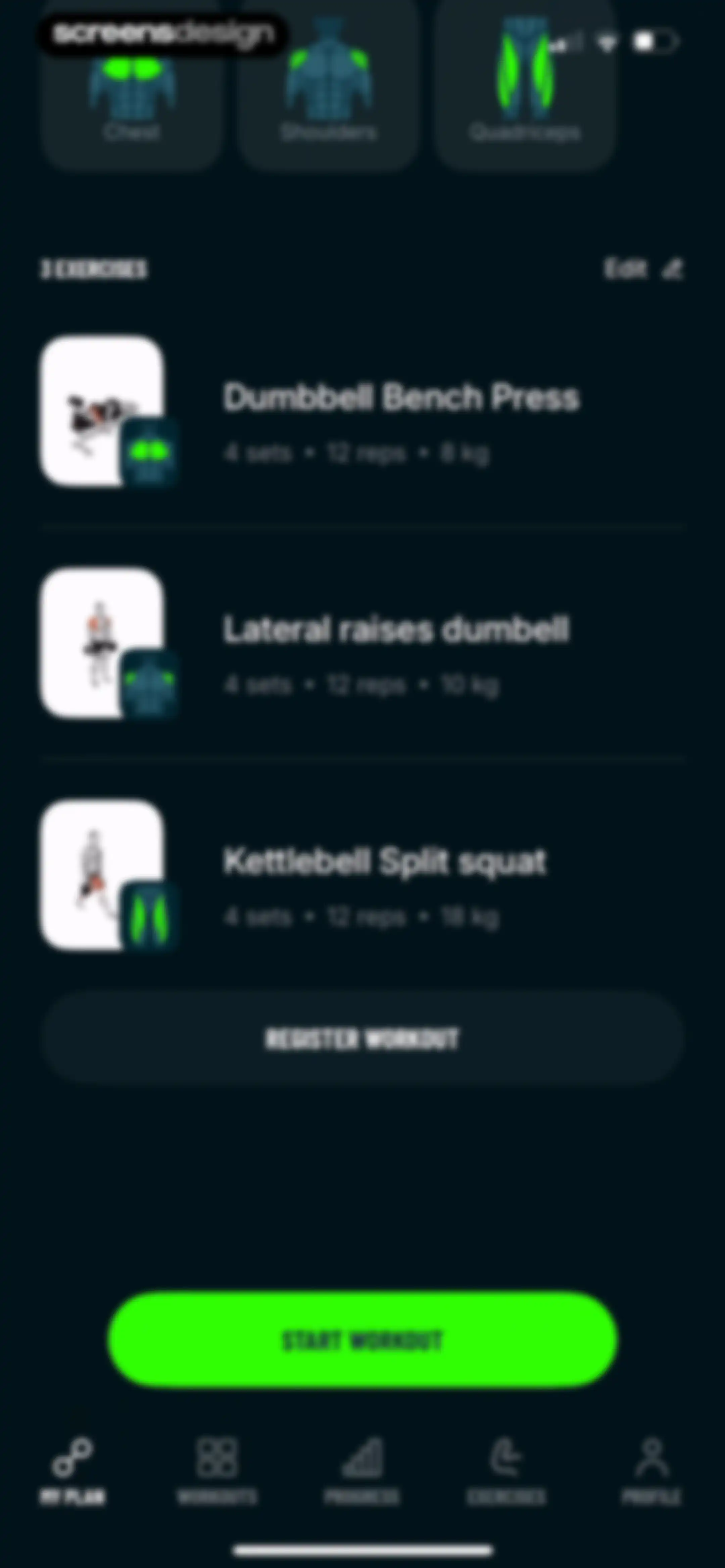 Befit: Gym & Home Workout Plan screen 51